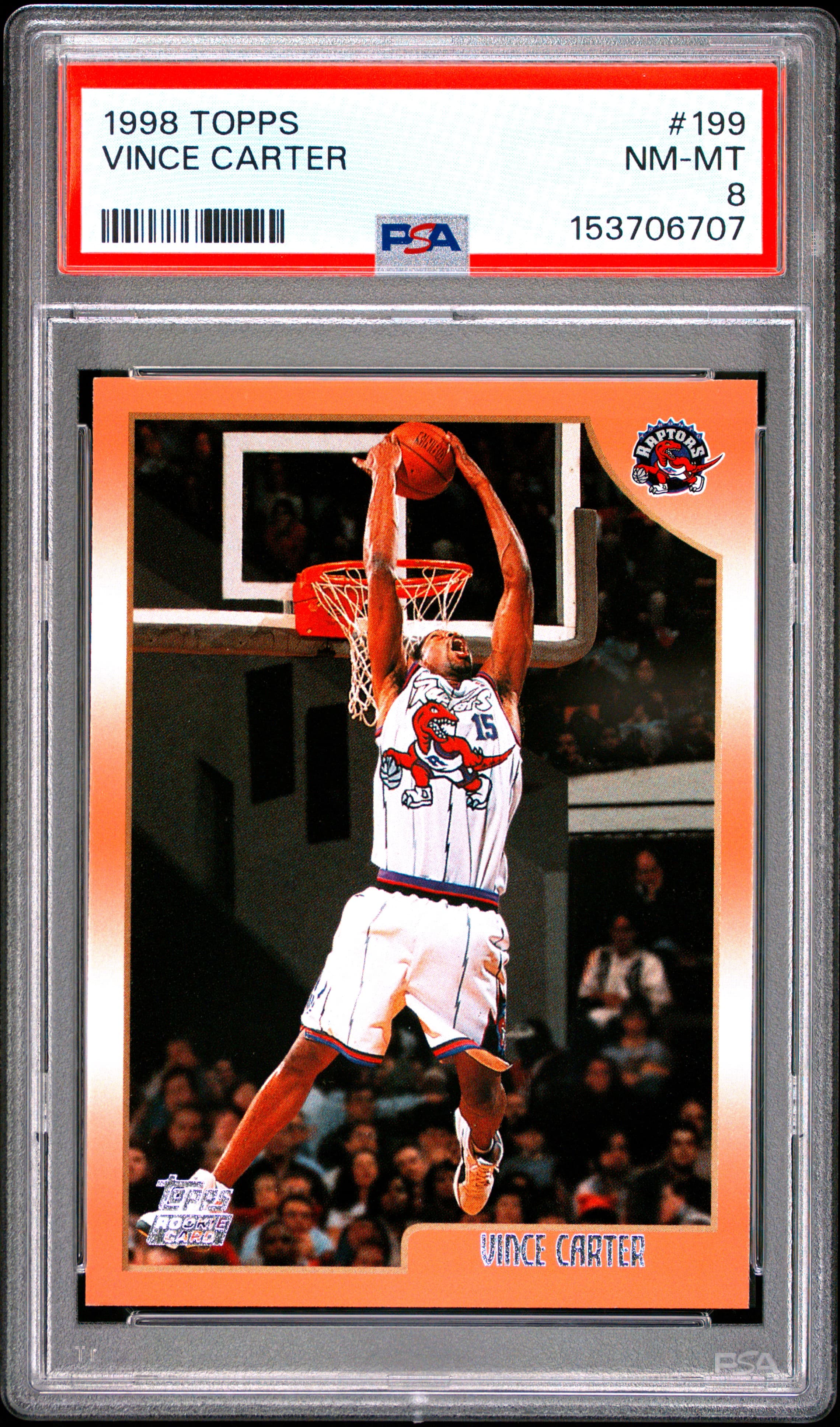 1998 TOPPS VINCE CARTER #199 NM-MT 8 153706707