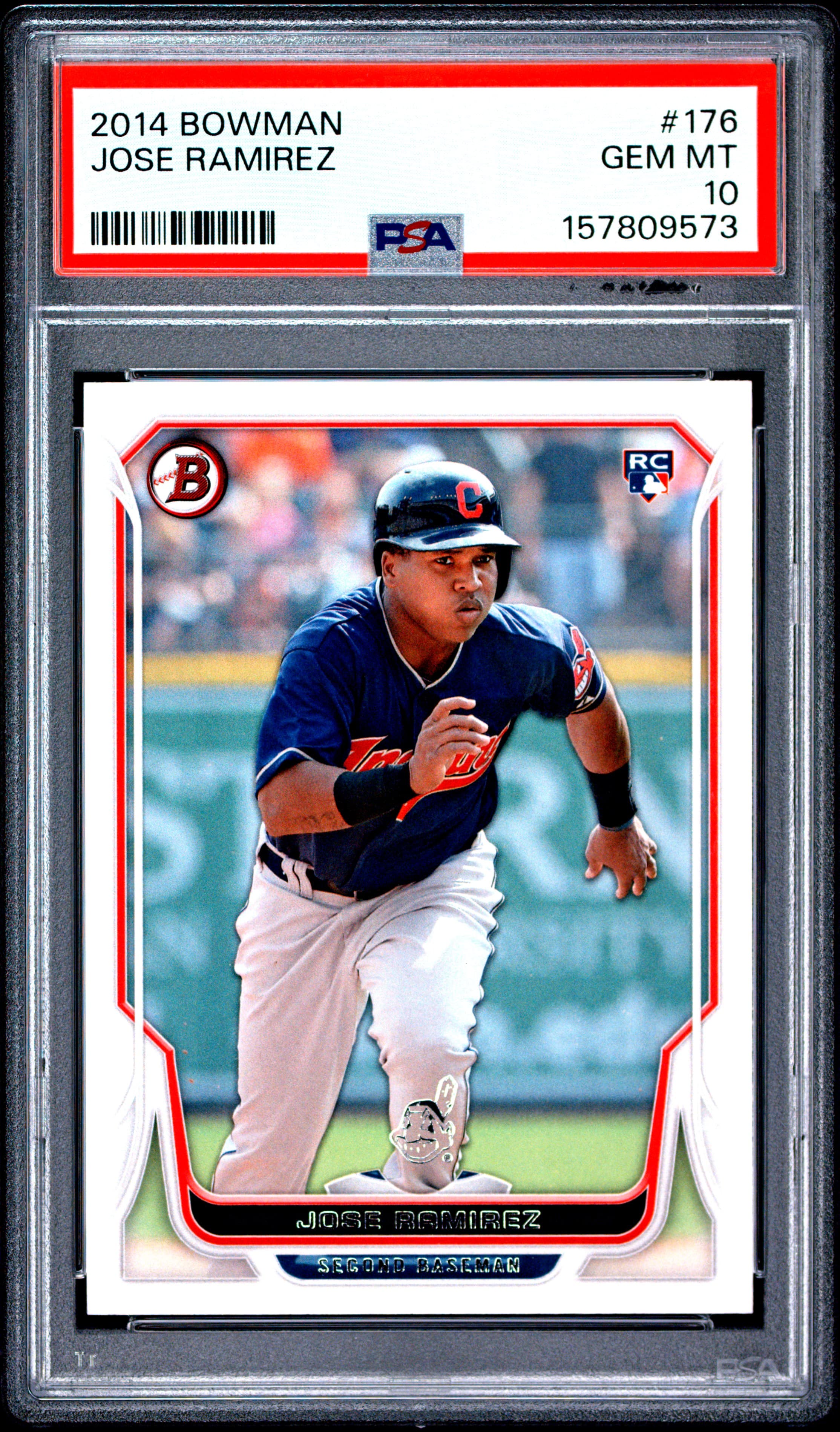 2014 BOWMAN JOSE RAMIREZ #176 GEM MT 10 157809573