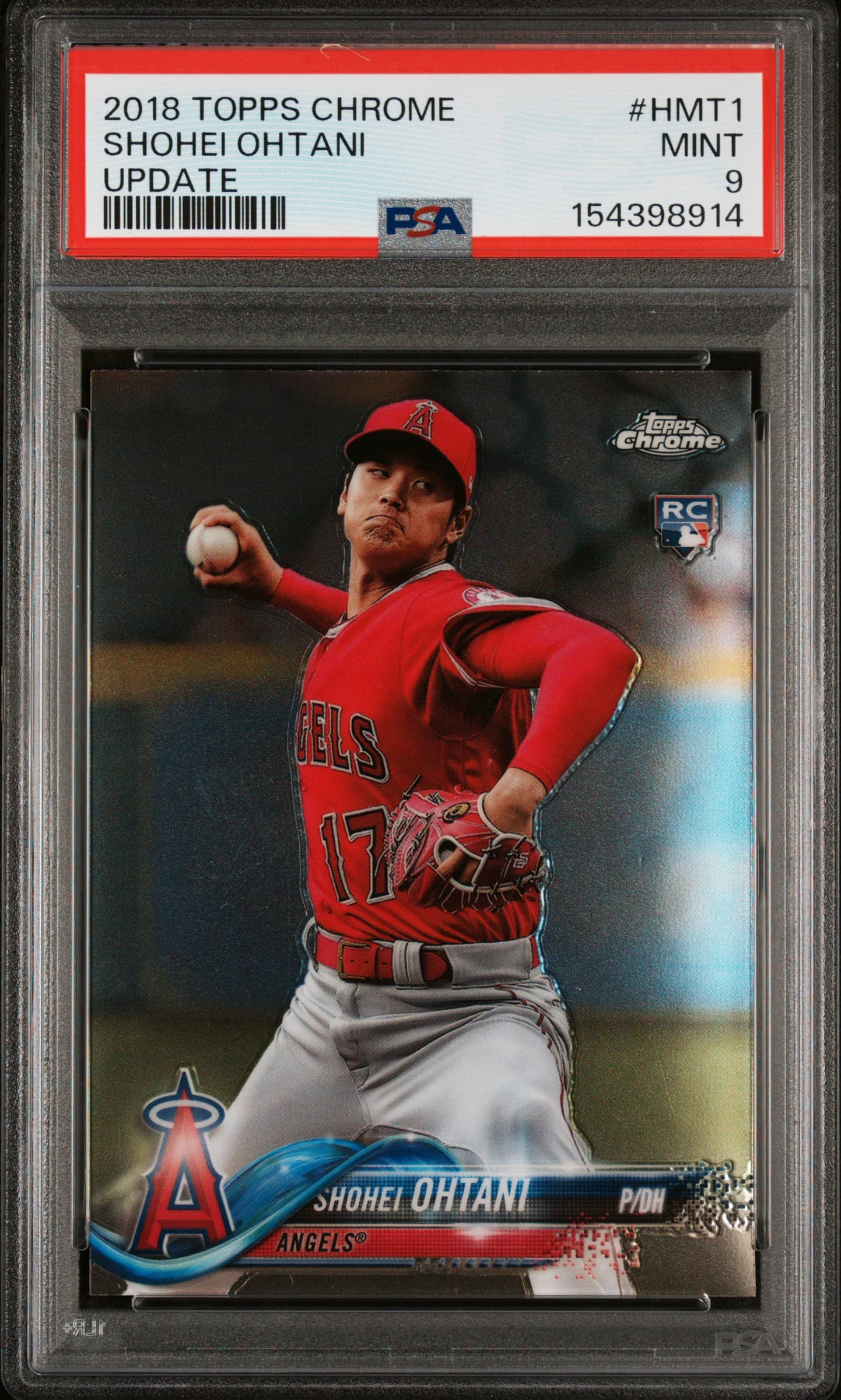 2018 TOPPS CHROME UPDATE SHOHEI OHTANI #HMT1 UPDATE MINT 9 154398914