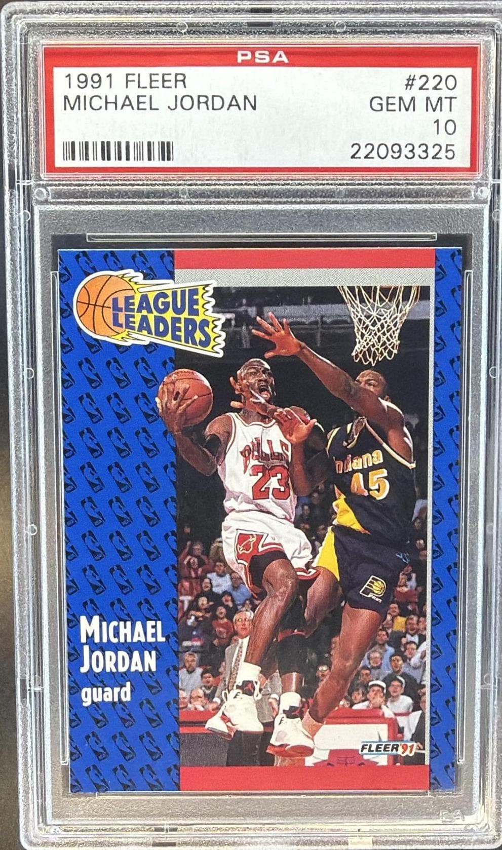 1991 FLEER MICHAEL JORDAN #220 GEM MT 10 22093325