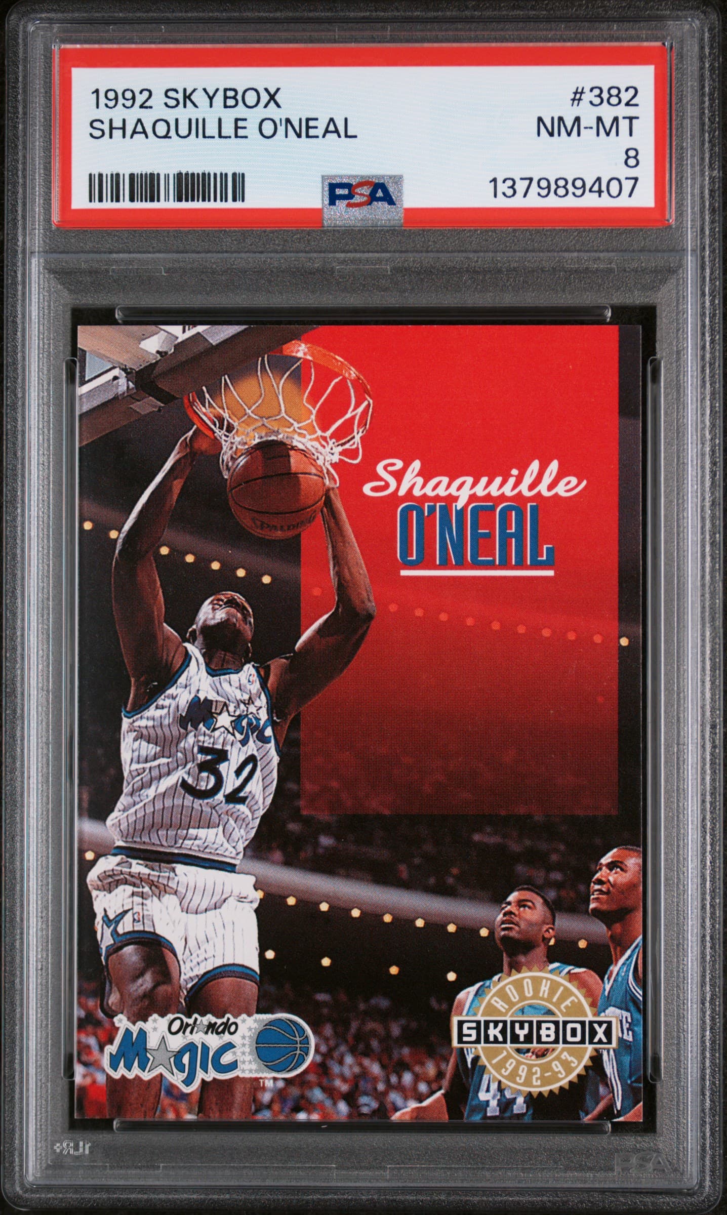 1992 SKYBOX SHAQUILLE O'NEAL #382 NM-MT 8 137989407