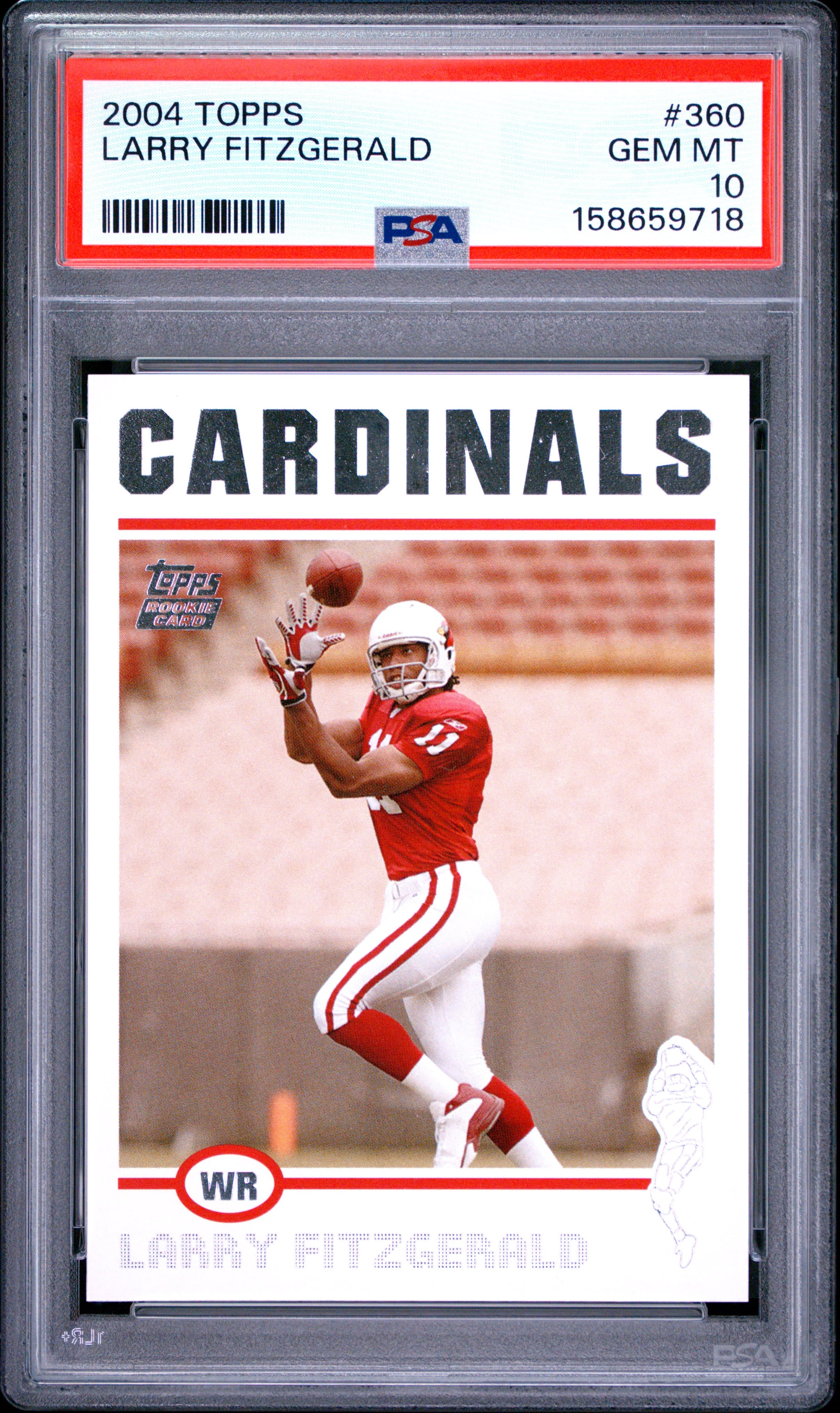 2004 TOPPS LARRY FITZGERALD #360 GEM MT 10 158659718