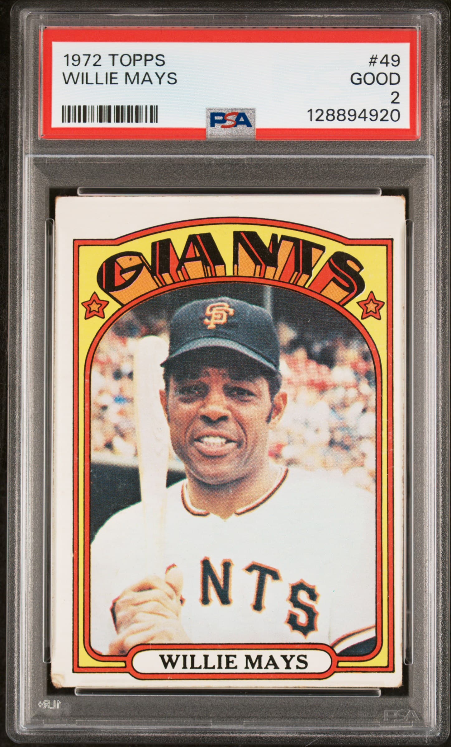 1972 TOPPS WILLIE MAYS #49 GOOD 2 128894920