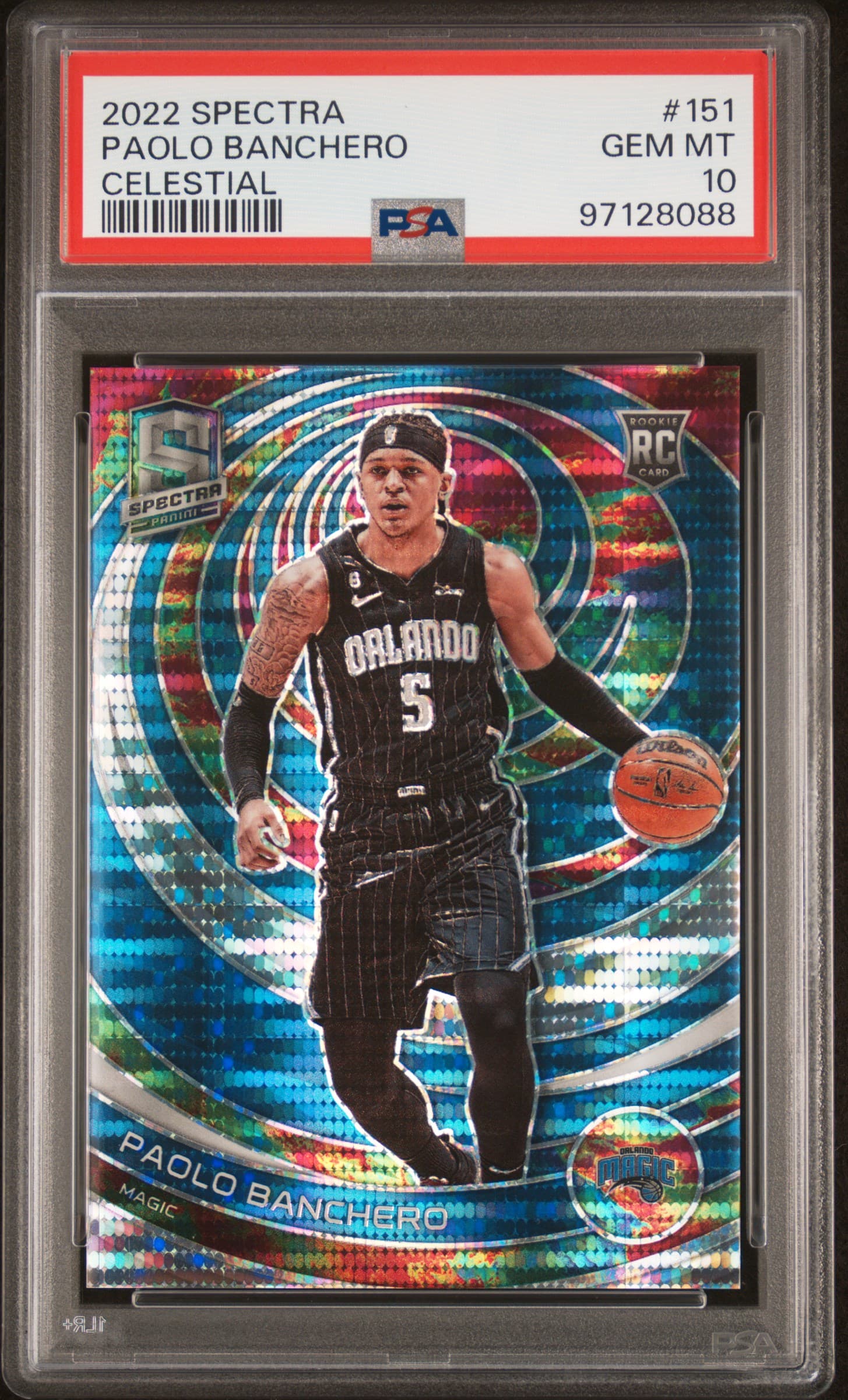 2022 PANINI SPECTRA PAOLO BANCHERO #151 CELESTIAL GEM MT 10 97128088