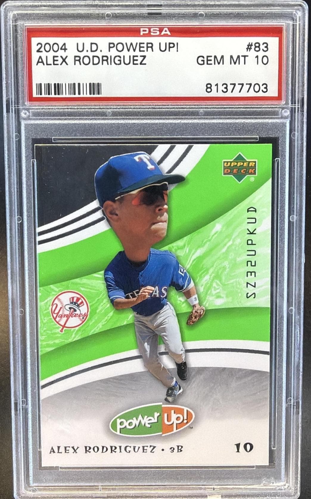 2004 UPPER DECK POWER UP! ALEX RODRIGUEZ #83 GEM MT 10 81377703