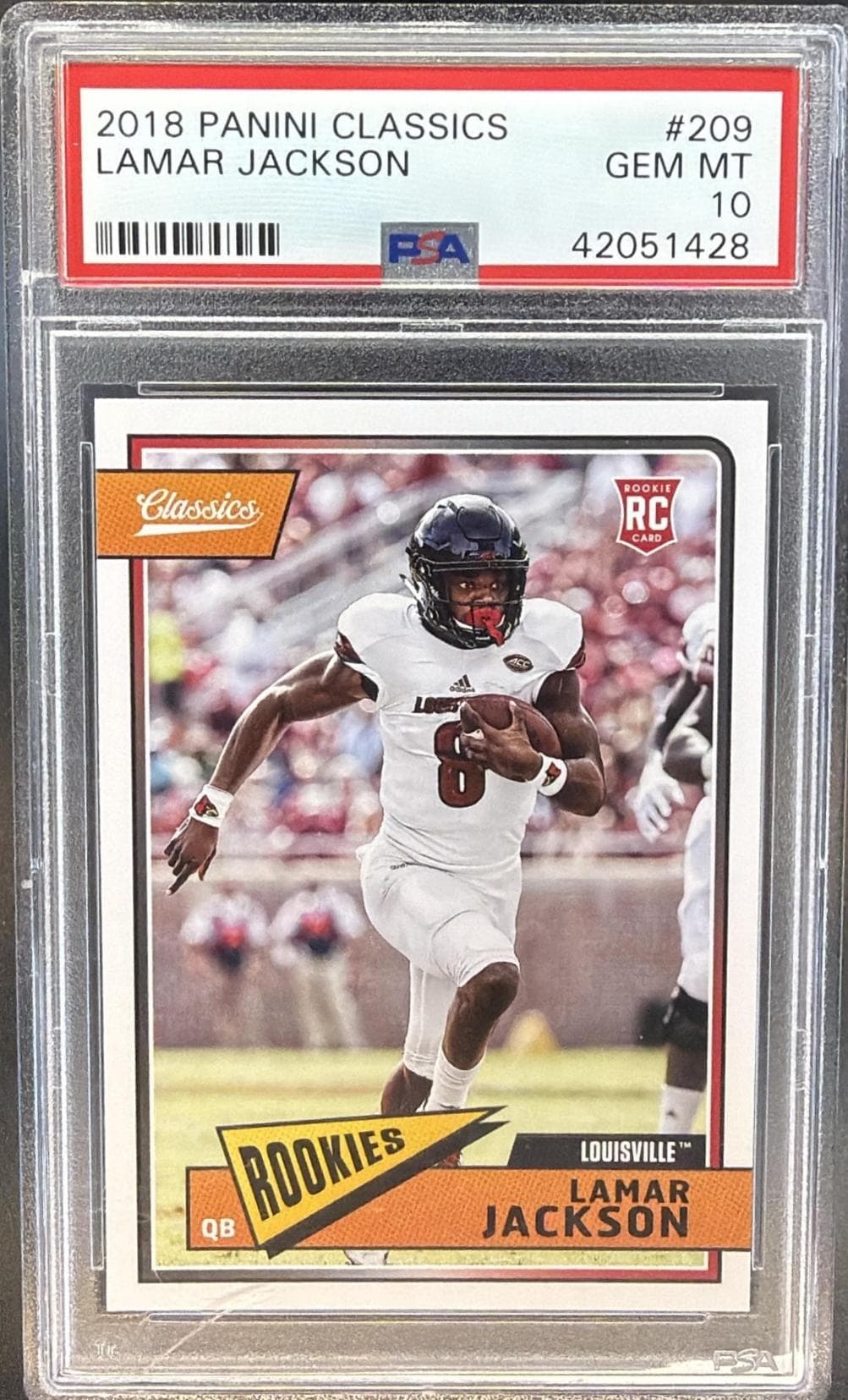 2018 PANINI CLASSICS LAMAR JACKSON #209 GEM MT 10 42051428