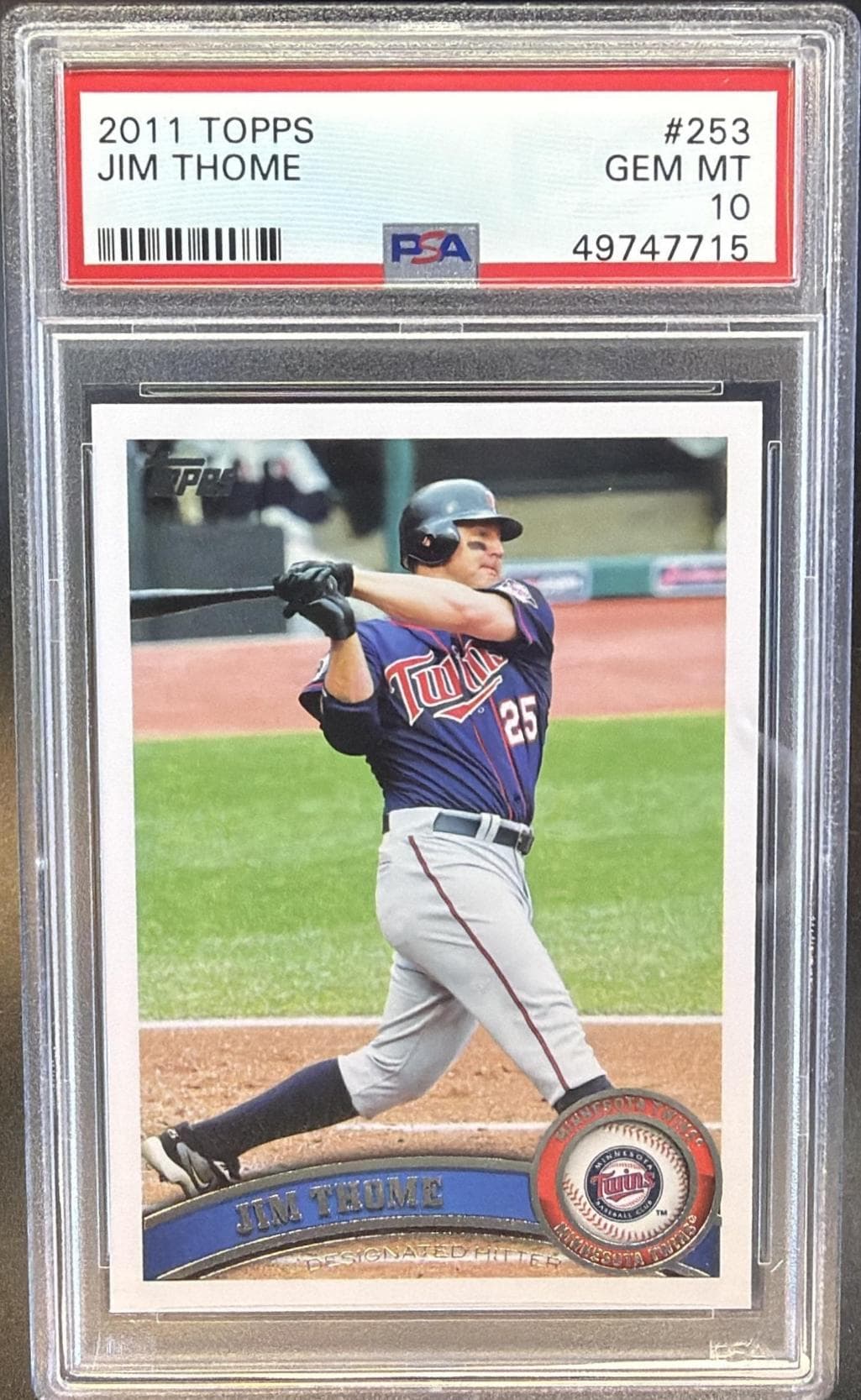 2011 TOPPS JIM THOME #253 GEM MT 10 49747715
