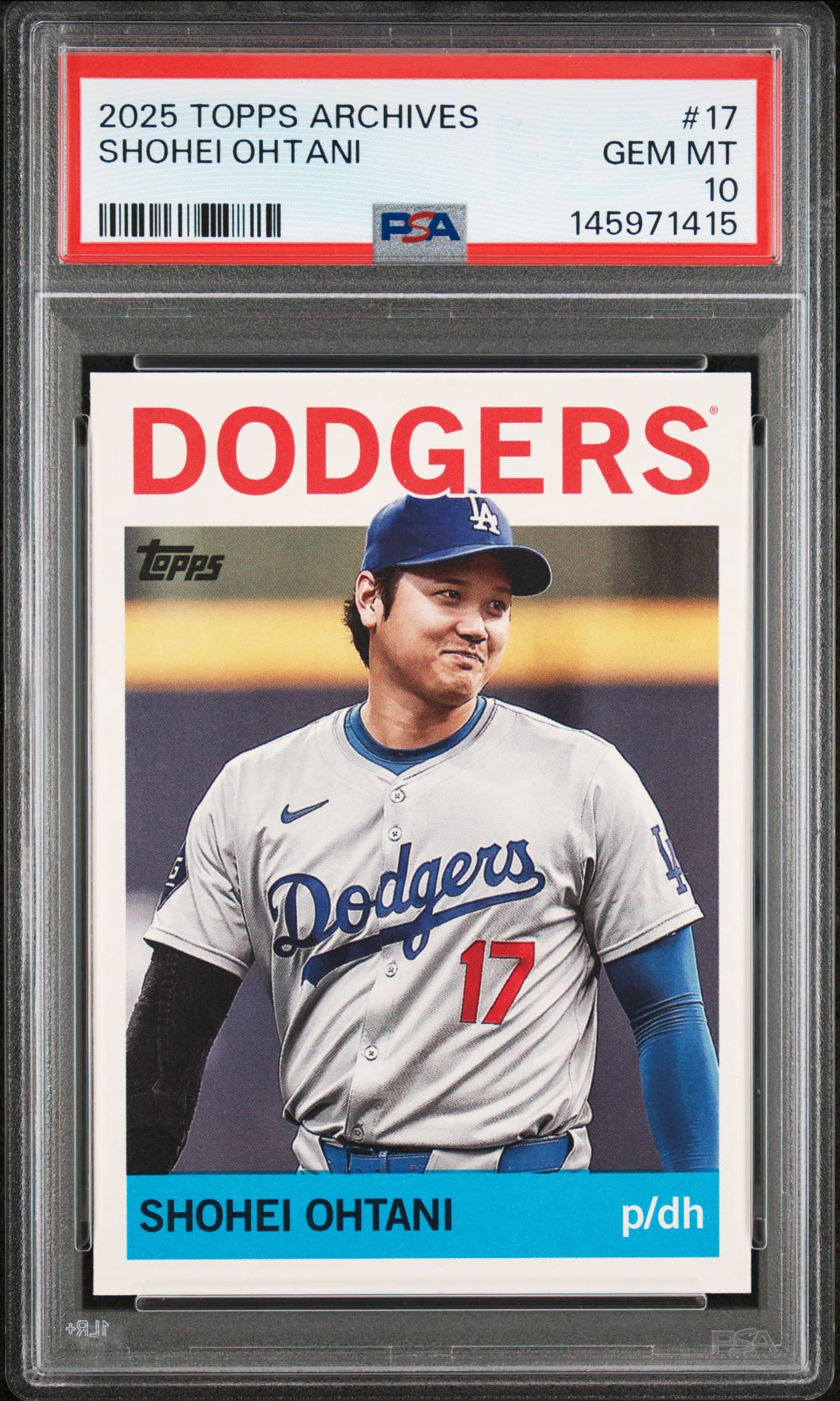 2025 TOPPS ARCHIVES SHOHEI OHTANI #17 GEM MT 10 145971415