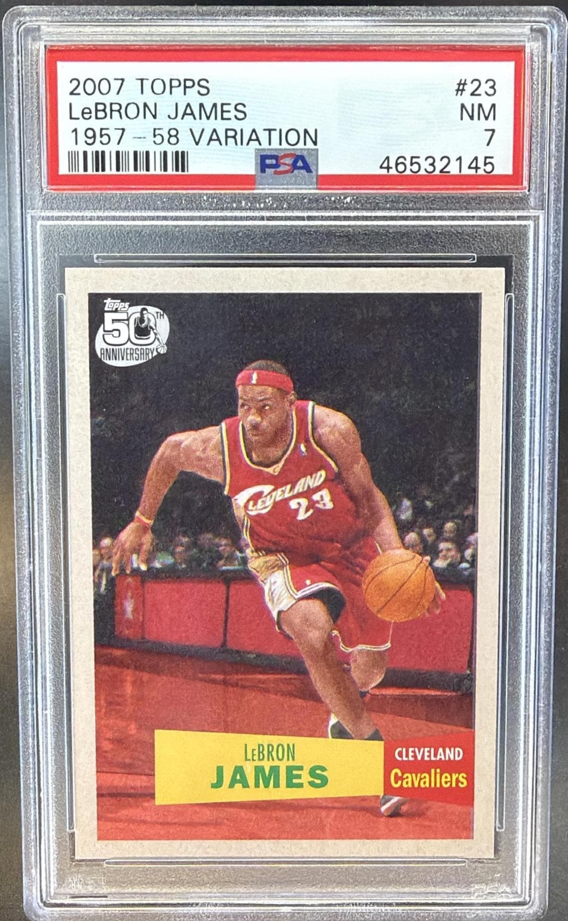 2007 TOPPS LeBRON JAMES #23 1957-58 VARIATION NM 7 46532145