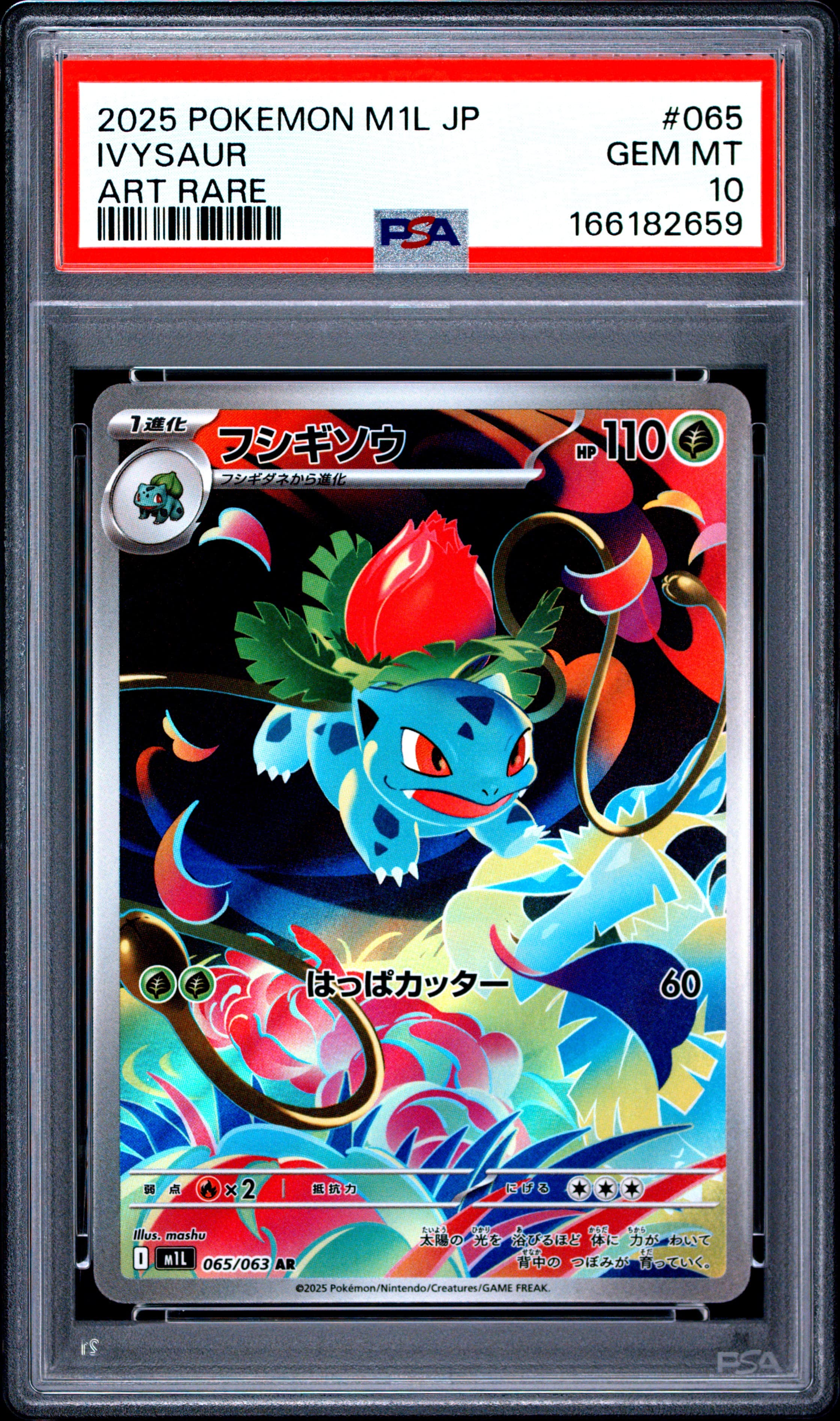 2025 POKEMON JAPANESE M1L-MEGA BRAVE IVYSAUR #065 ART RARE GEM MT 10 166182659