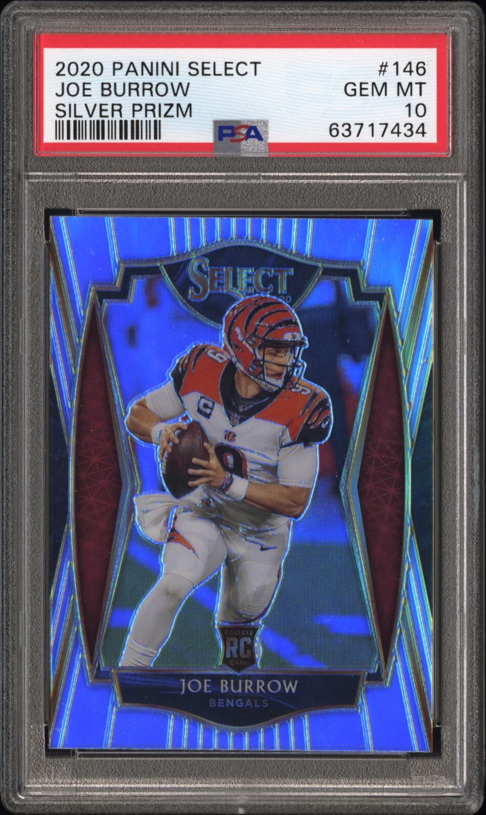 2020 PANINI SELECT JOE BURROW #146 SILVER PRIZM GEM MT 10 63717434