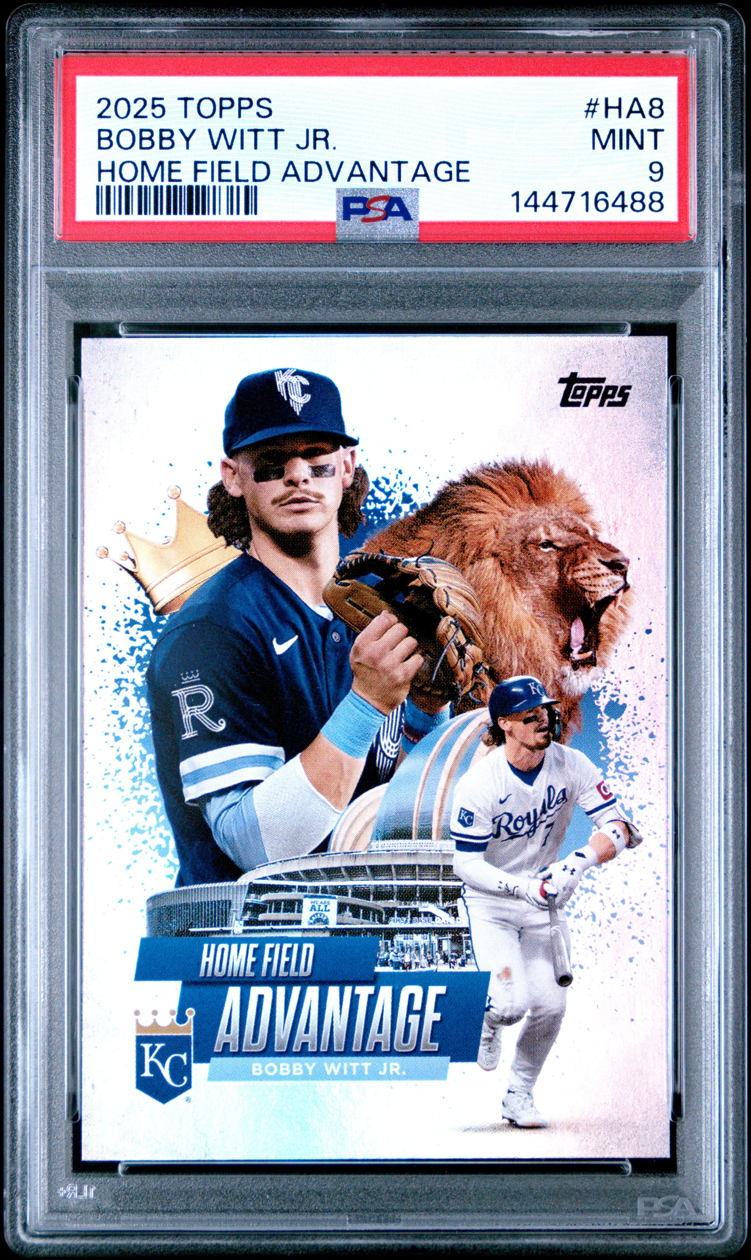 2025 TOPPS HOME FIELD ADVANTAGE BOBBY WITT JR. #HA8 MINT 9 144716488