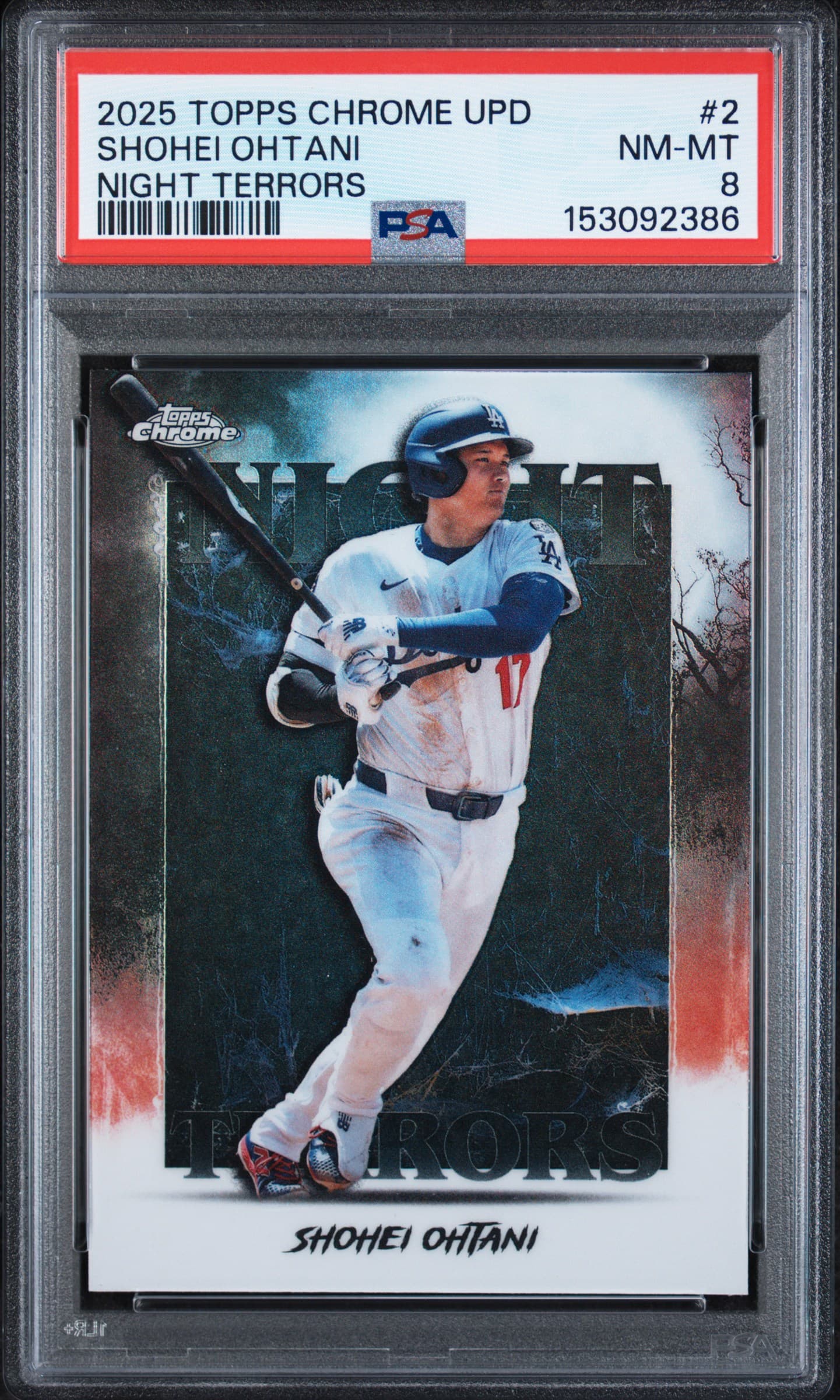 2025 TOPPS CHROME UPDATE NIGHT TERRORS SHOHEI OHTANI #2 NM-MT 8 153092386