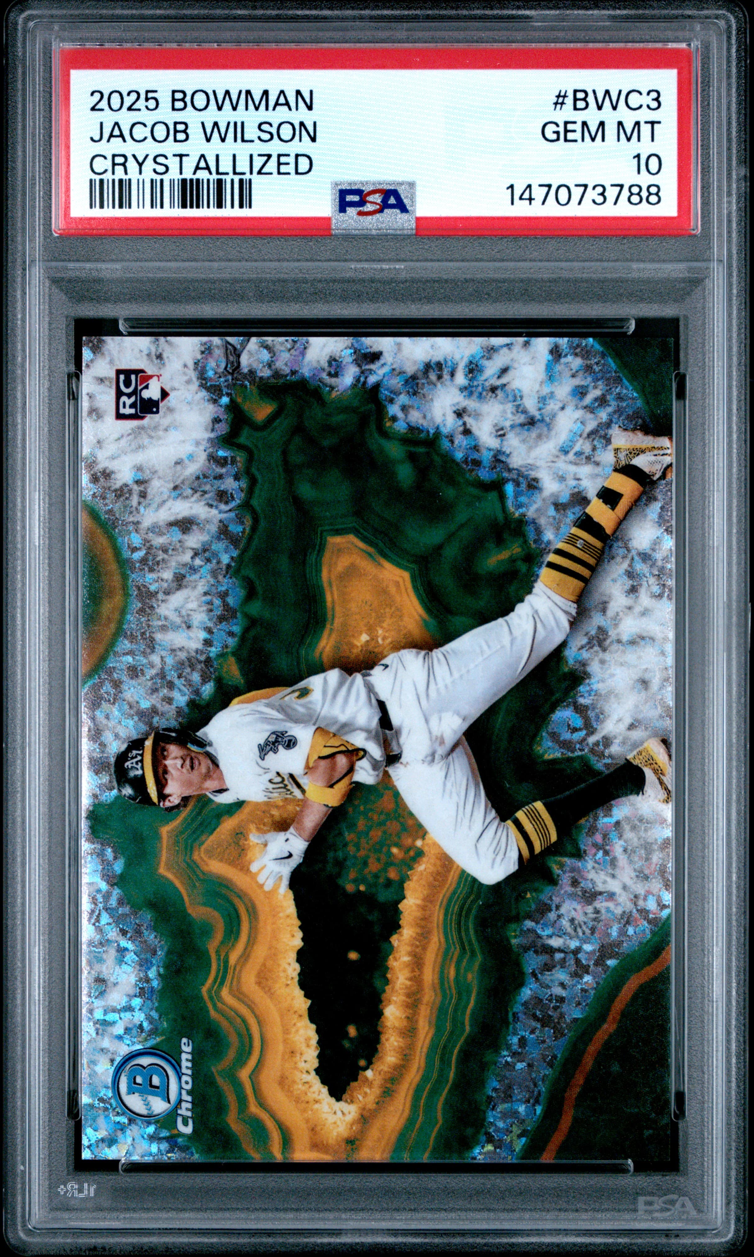 2025 BOWMAN CRYSTALLIZED JACOB WILSON #BWC3 GEM MT 10 147073788