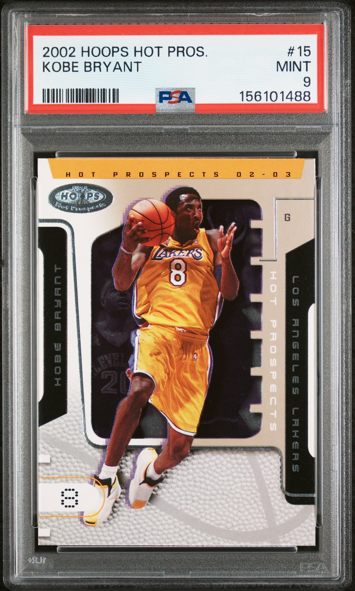 2002 HOOPS HOT PROSPECTS KOBE BRYANT #15 MINT 9 156101488