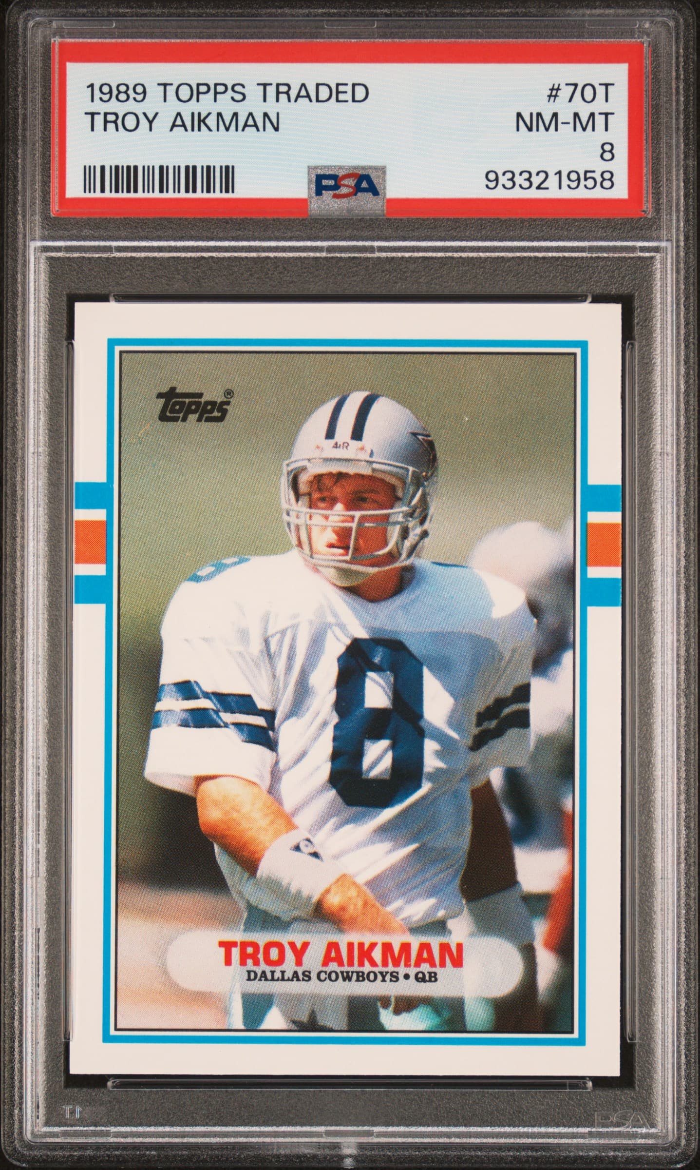 1989 TOPPS TRADED TROY AIKMAN #70T NM-MT 8 93321958