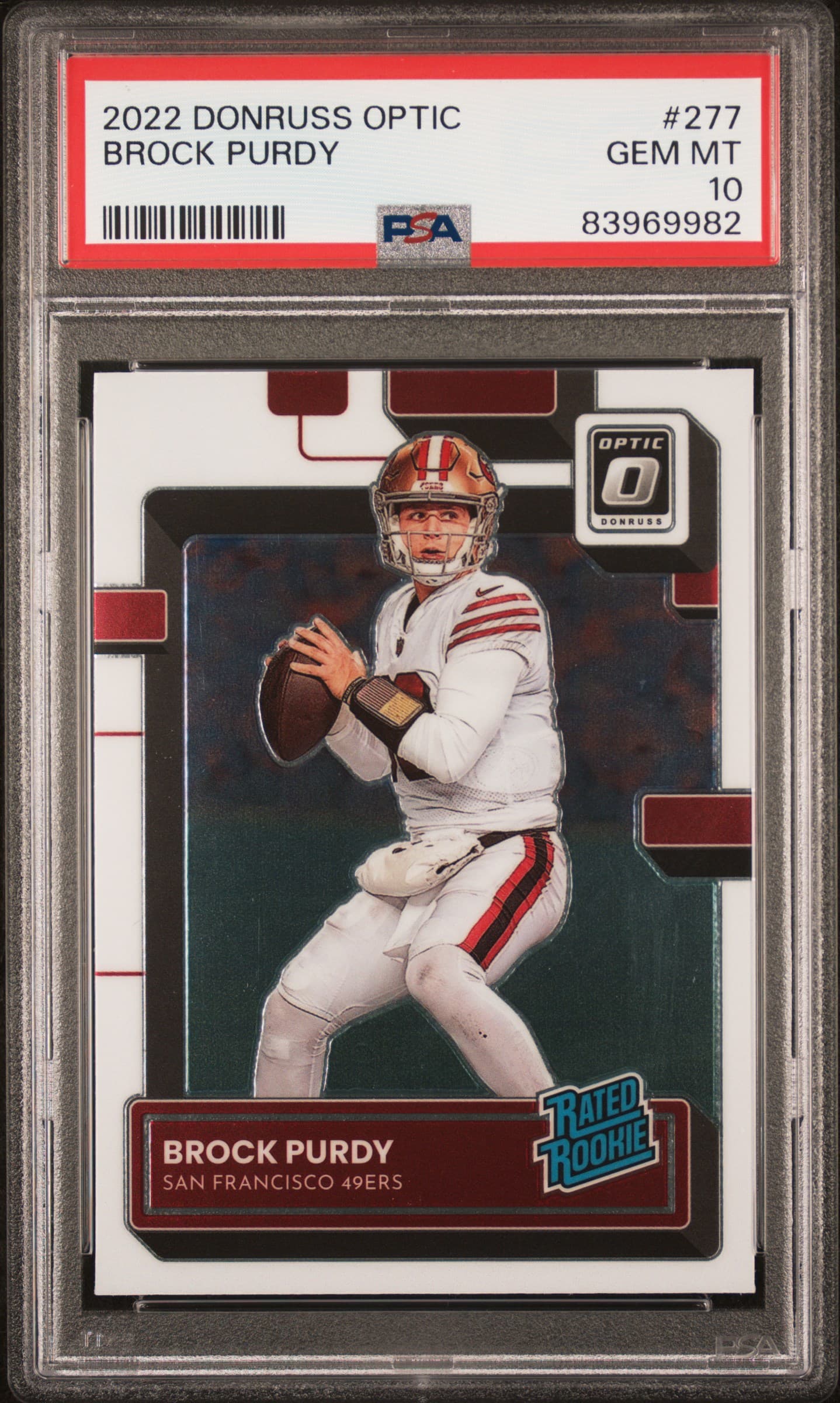 2022 PANINI DONRUSS OPTIC BROCK PURDY #277 GEM MT 10 83969982