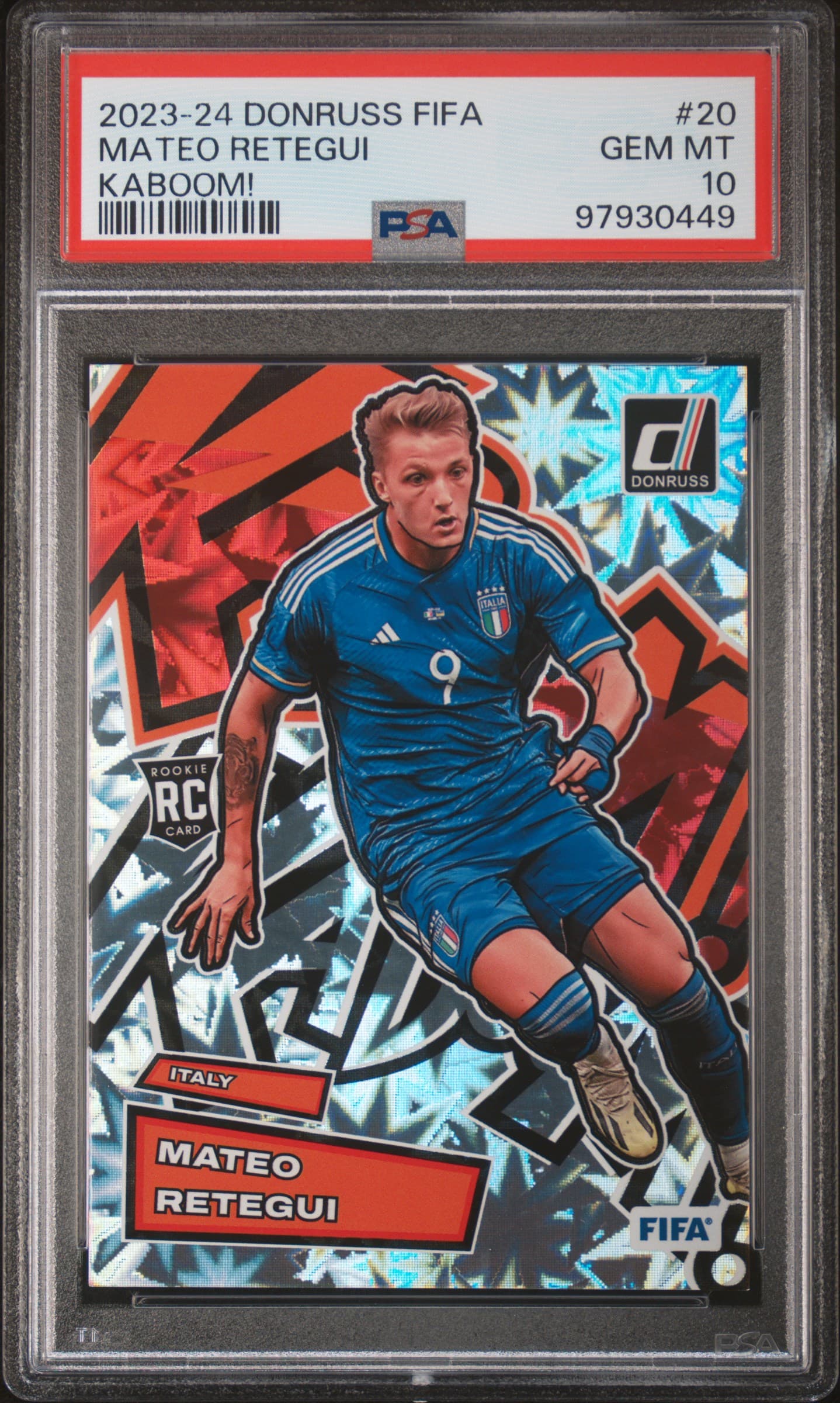 2023-24 PANINI DONRUSS FIFA KABOOM! MATEO RETEGUI #20 GEM MT 10 97930449