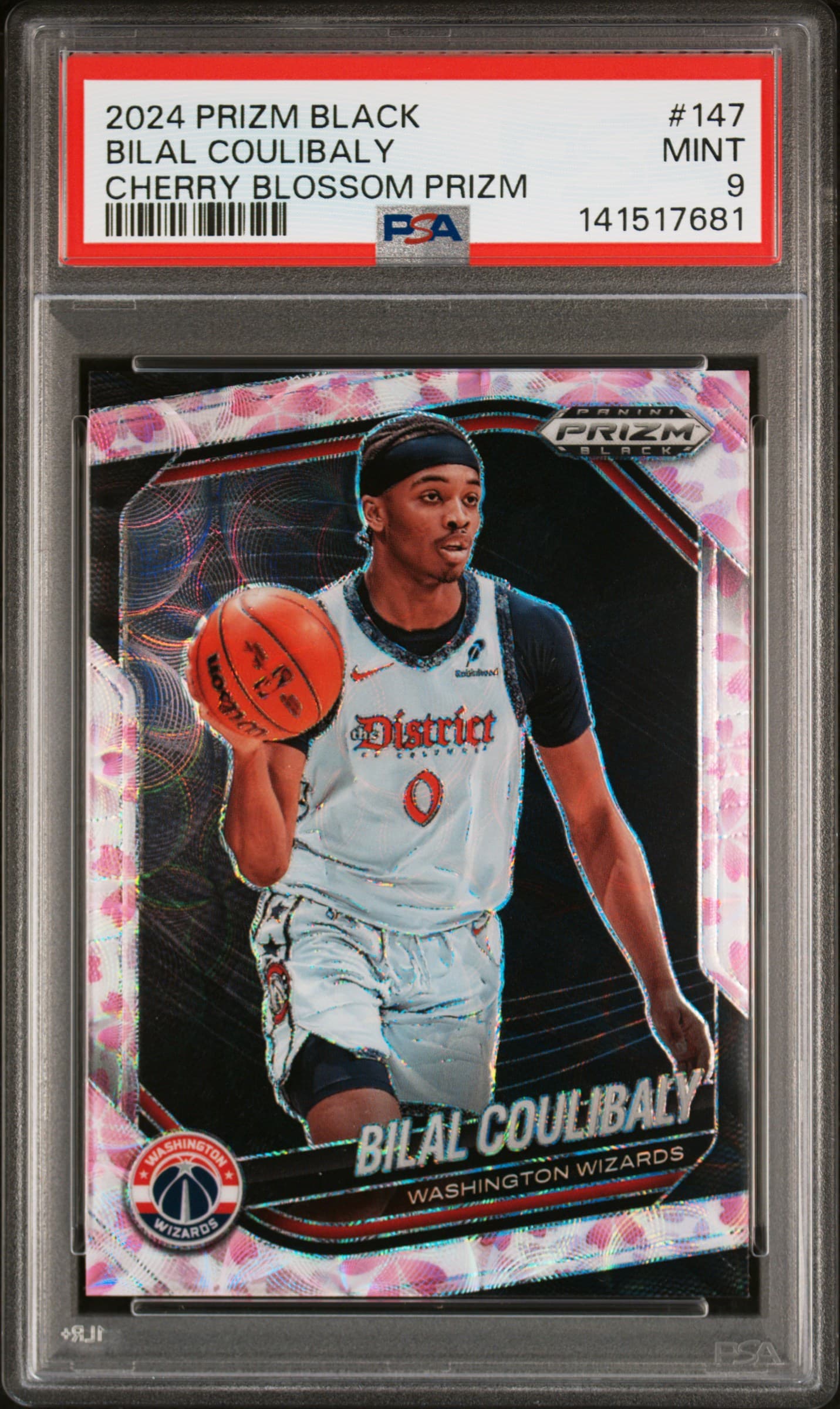 2024 PANINI PRIZM BLACK BILAL COULIBALY #147 CHERRY BLOSSOM PRIZM MINT 9 141517681