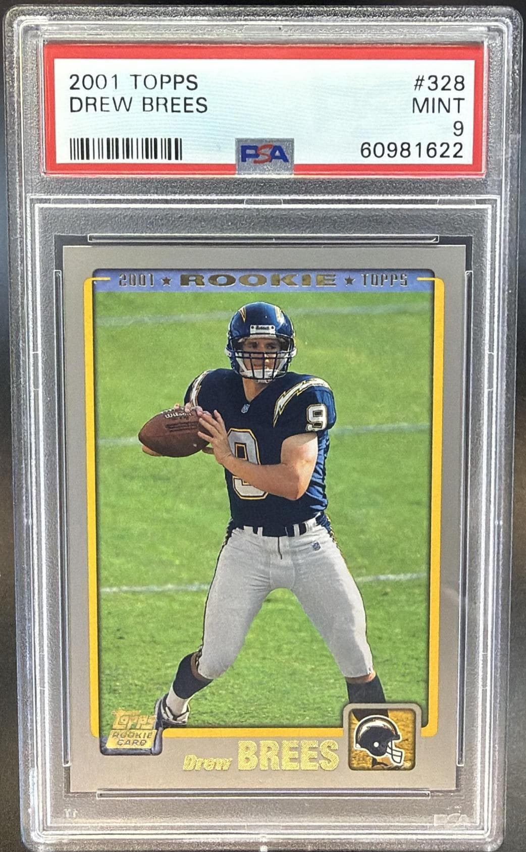 2001 TOPPS DREW BREES #328 MINT 9 60981622