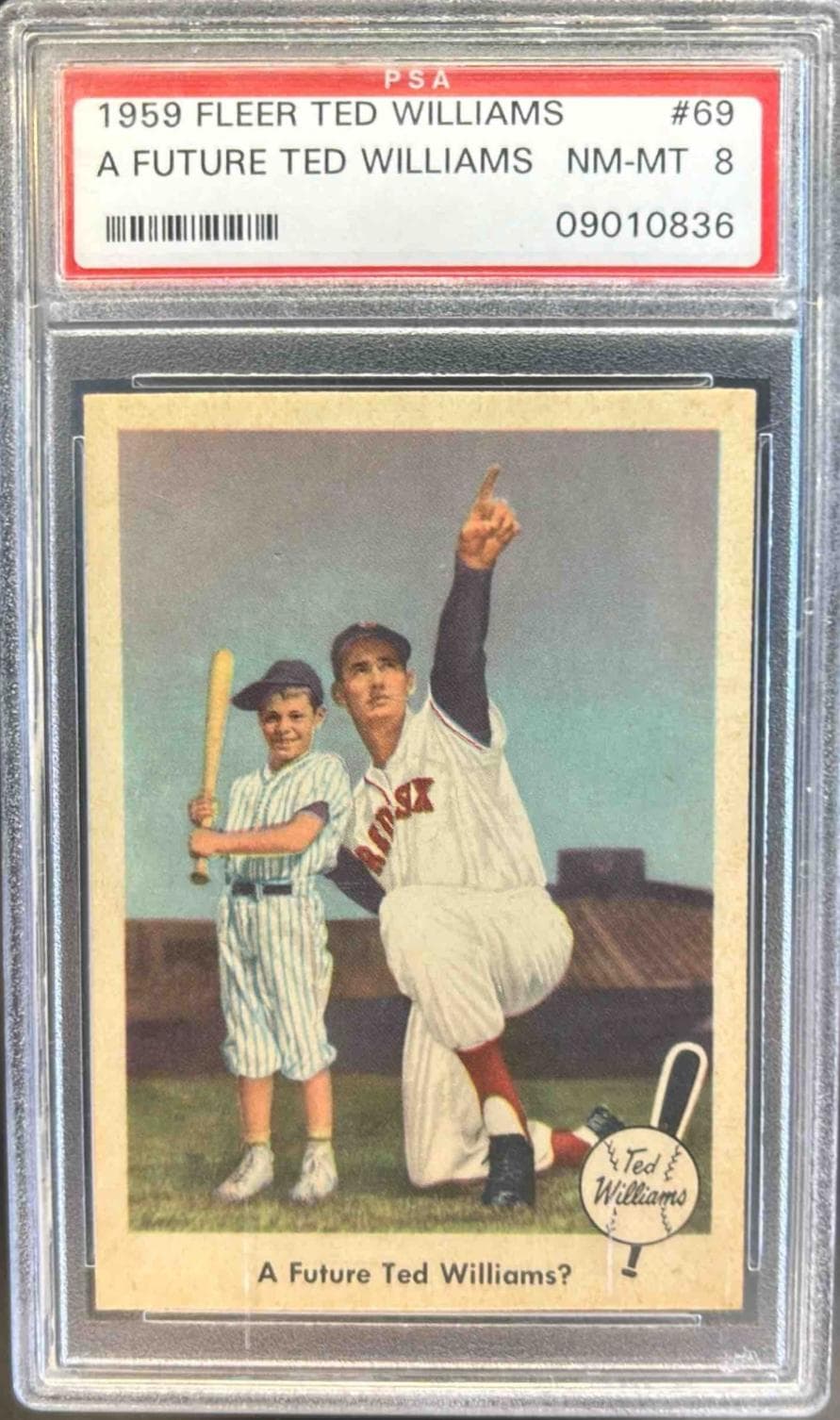1959 FLEER TED WILLIAMS A FUTURE TED #69 WILLIAMS? NM-MT 8 09010836