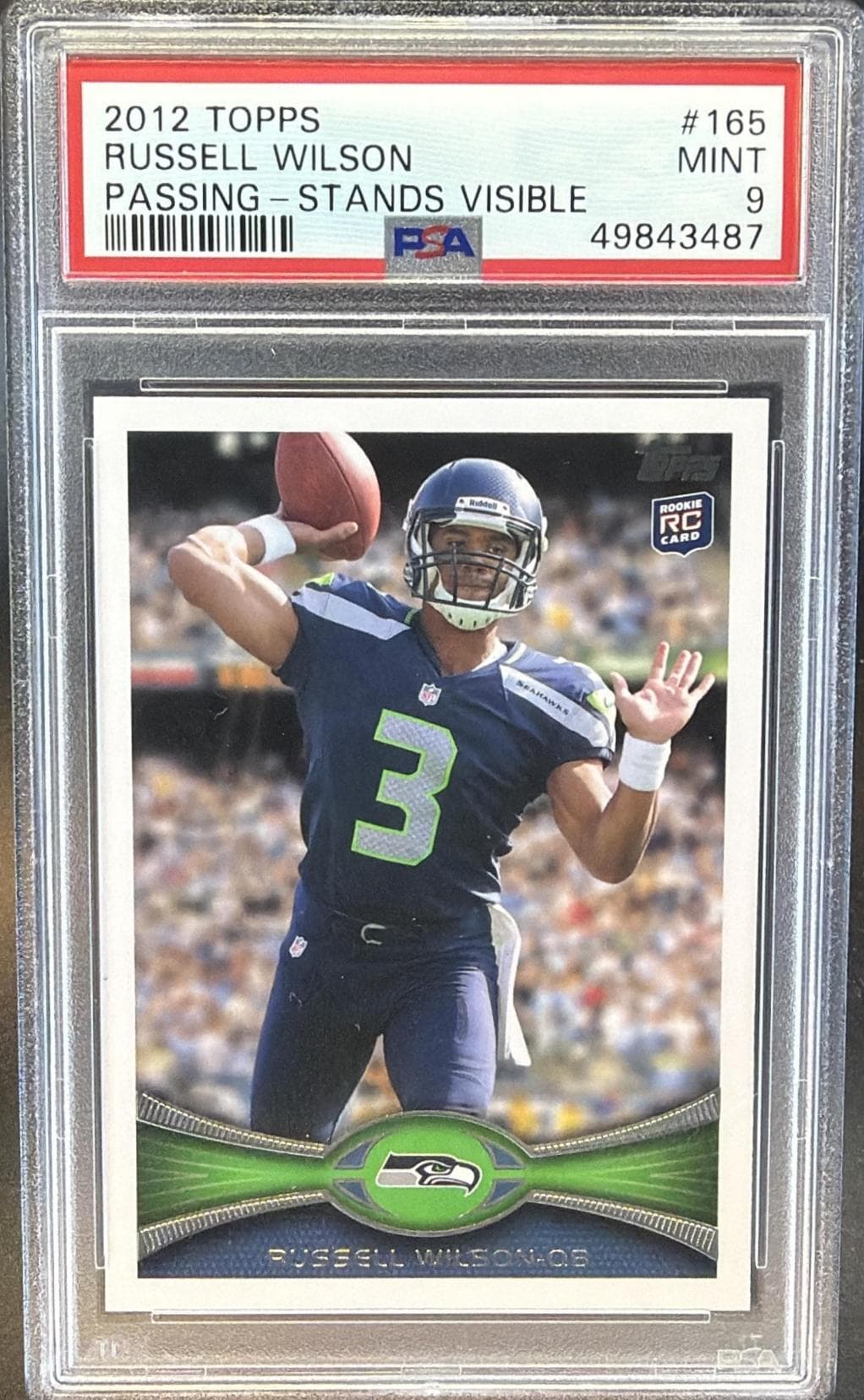 2012 TOPPS RUSSELL WILSON #165 MINT 9 49843487