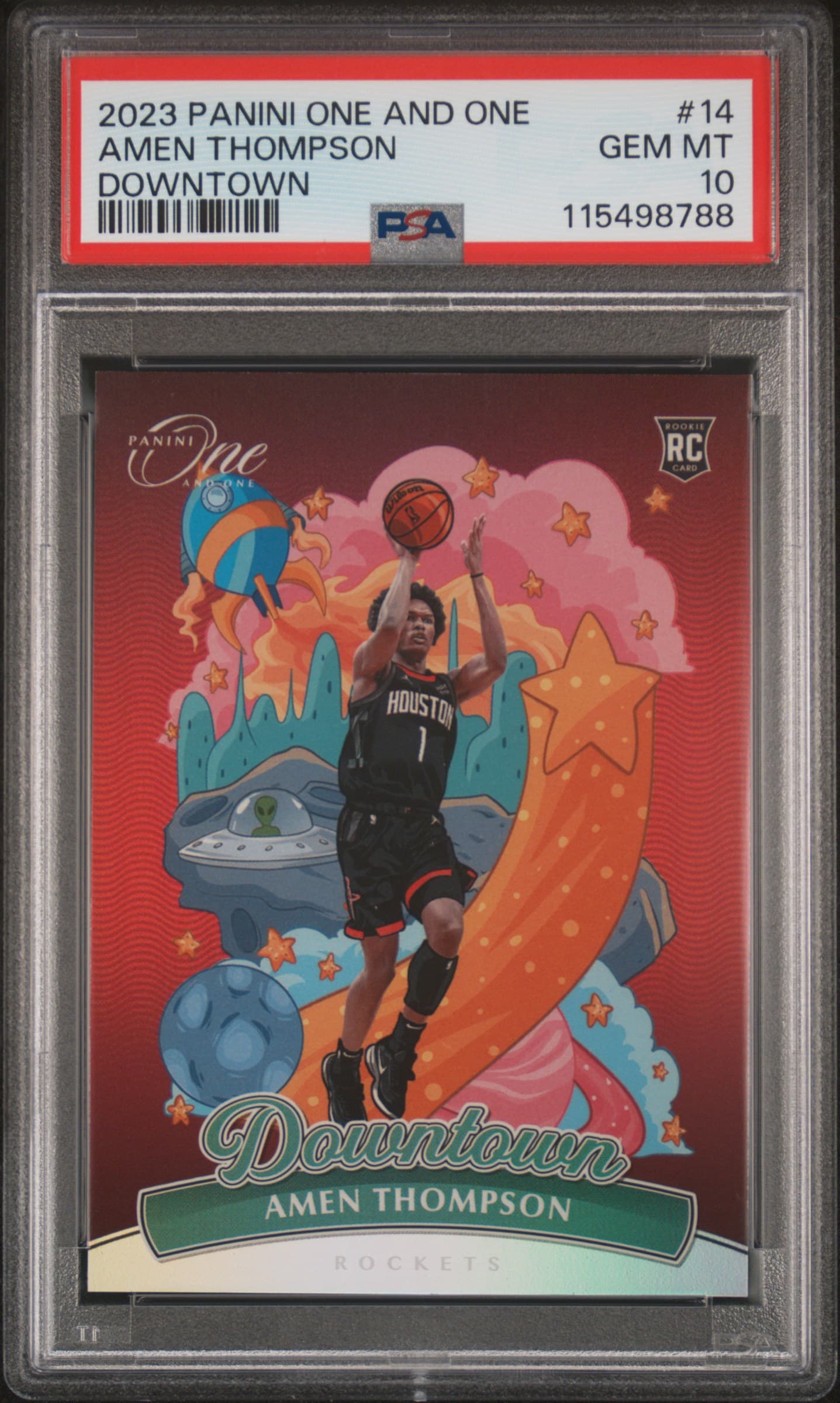 2023 PANINI ONE AND ONE DOWNTOWN AMEN THOMPSON #14 GEM MT 10 115498788
