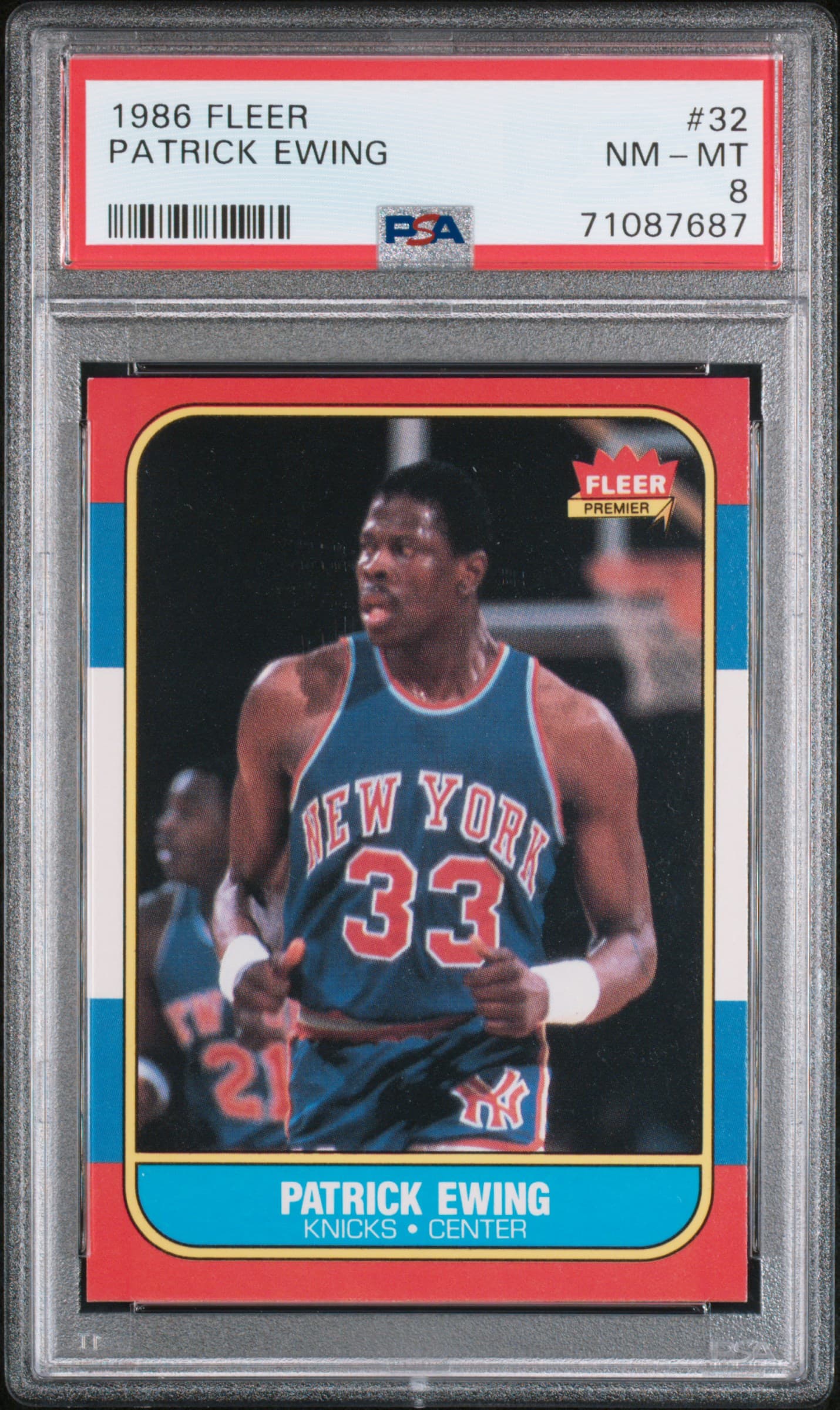 1986 FLEER PATRICK EWING #32 NM-MT 8 71087687