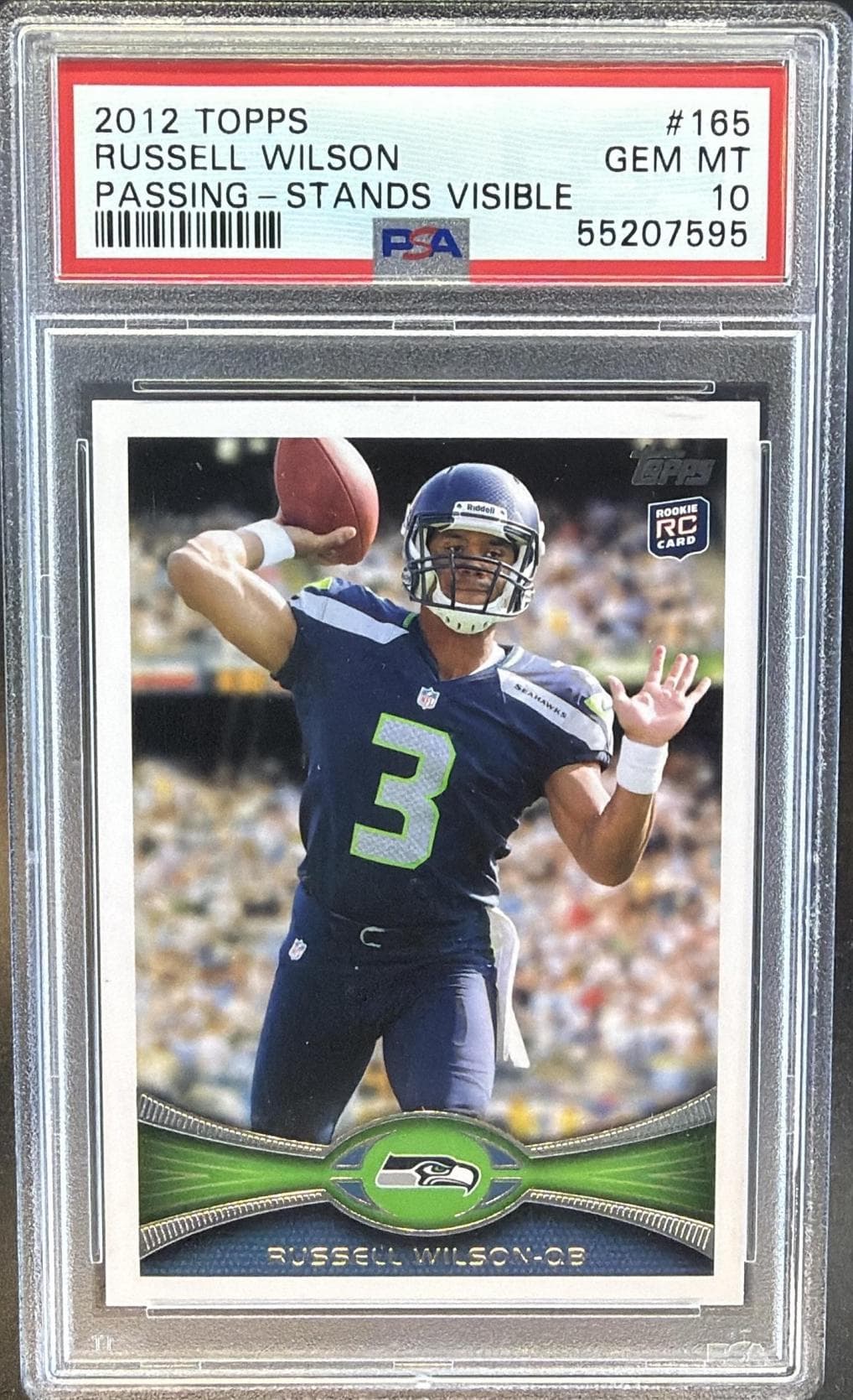 2012 TOPPS RUSSELL WILSON #165 GEM MT 10 55207595