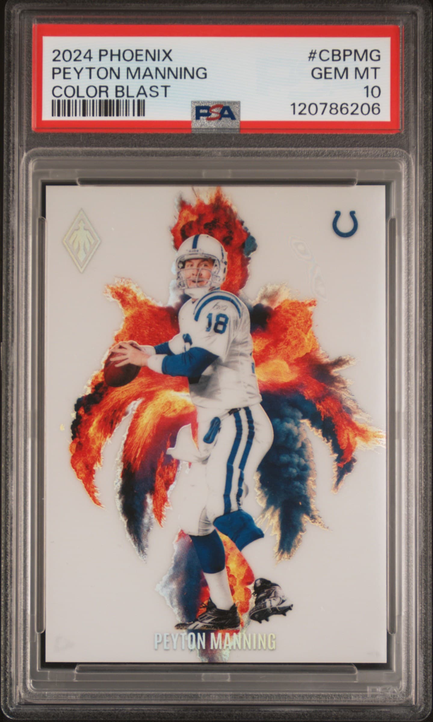 2024 PANINI PHOENIX COLOR BLAST PEYTON MANNING #CBPMG GEM MT 10 120786206