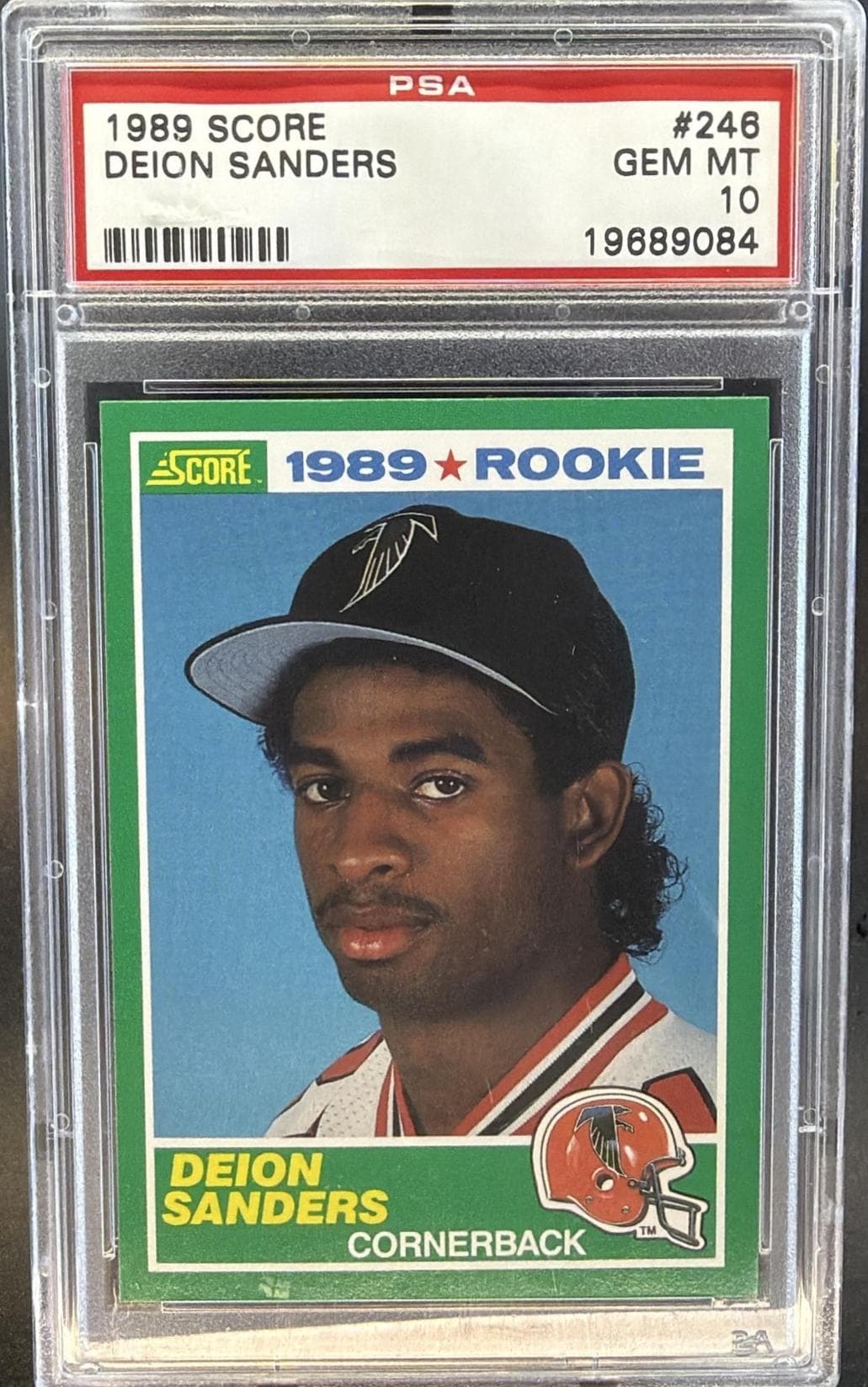 1989 SCORE DEION SANDERS #246 GEM MT 10 19689084