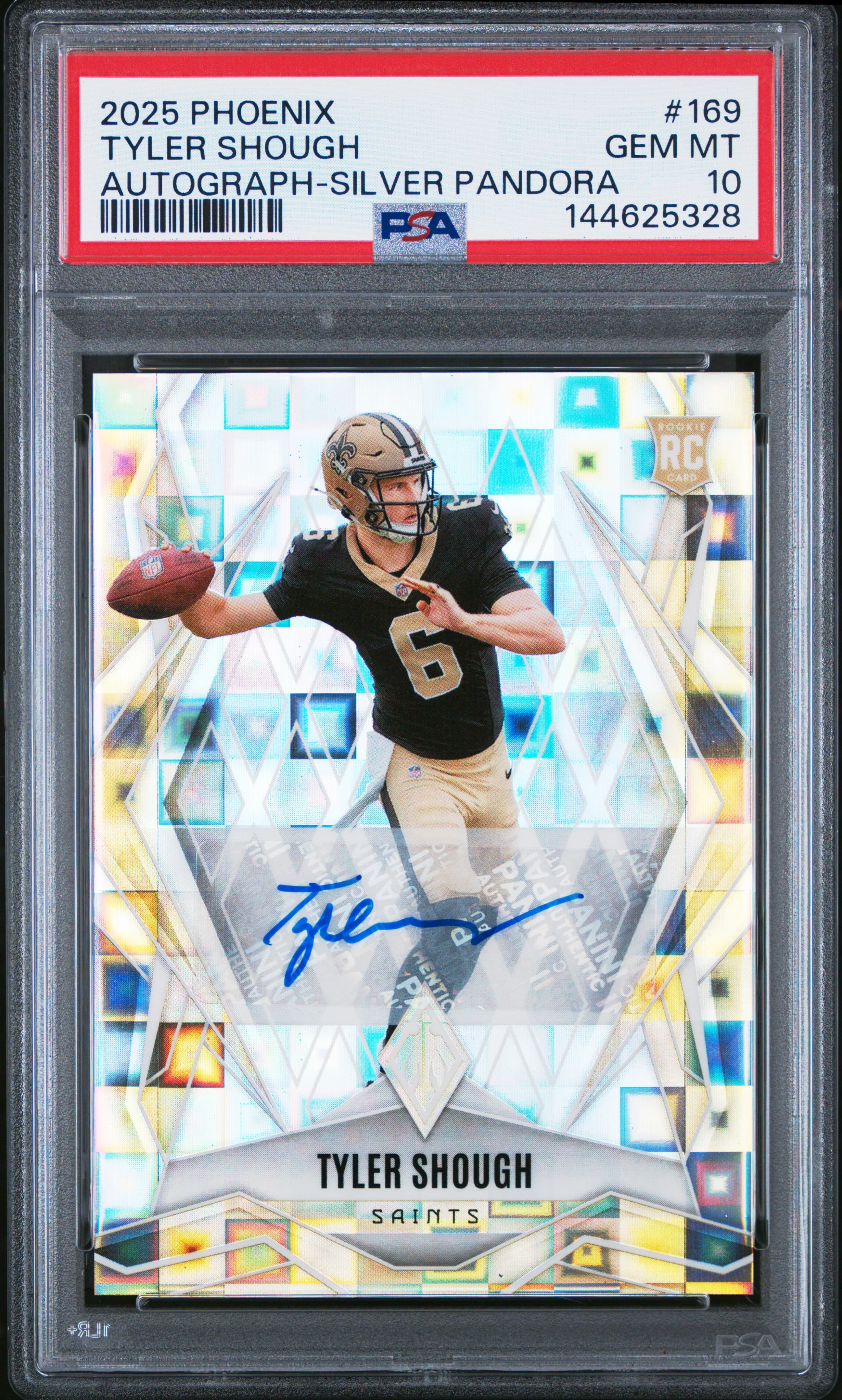 2025 PANINI PHOENIX TYLER SHOUGH #169 AUTOGRAPH-SILVER PANDORA GEM MT 10 144625328