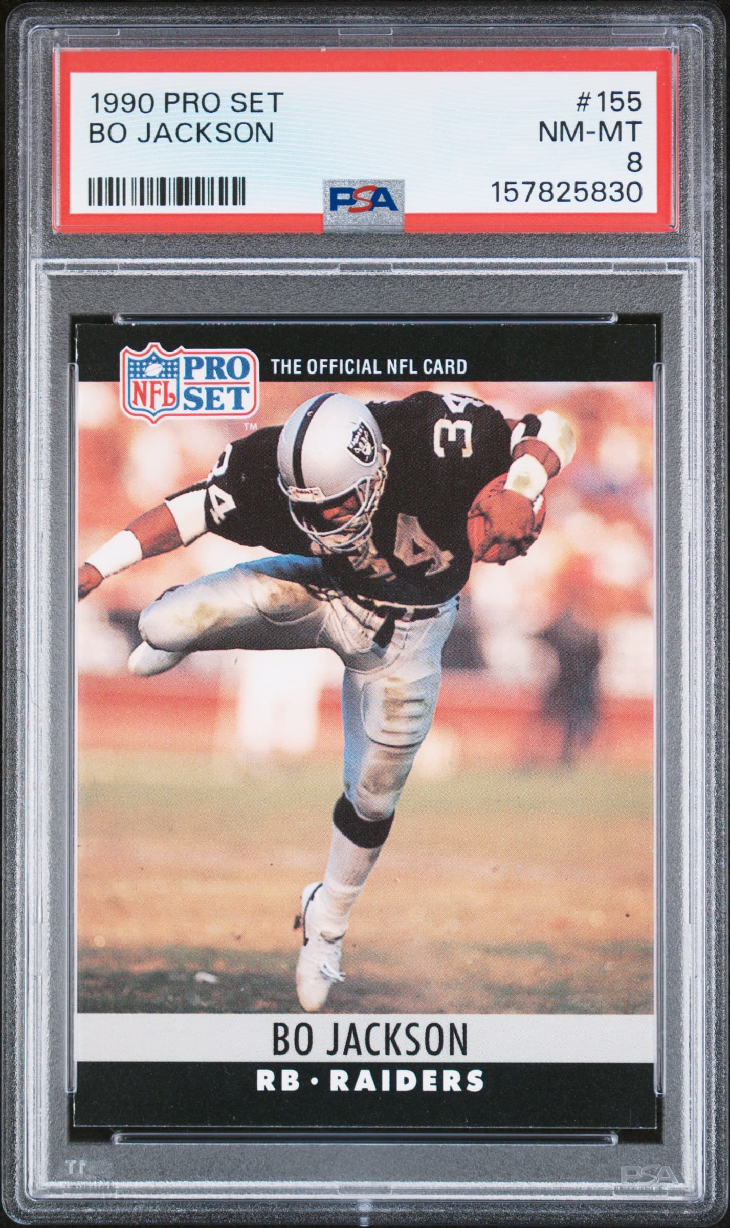 1990 PRO SET BO JACKSON #155 NM-MT 8 157825830