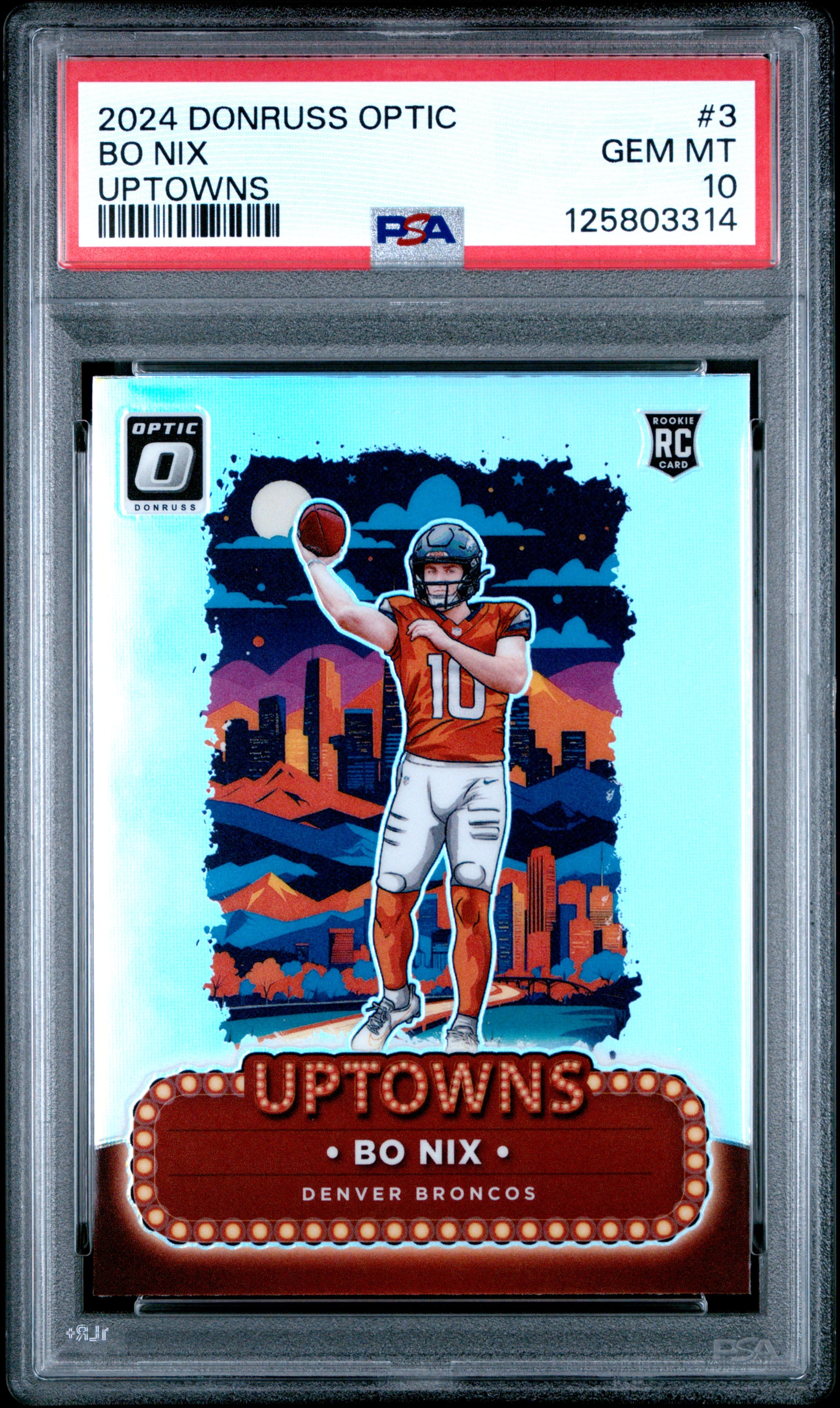 2024 PANINI DONRUSS OPTIC UPTOWNS BO NIX #3 GEM MT 10 125803314