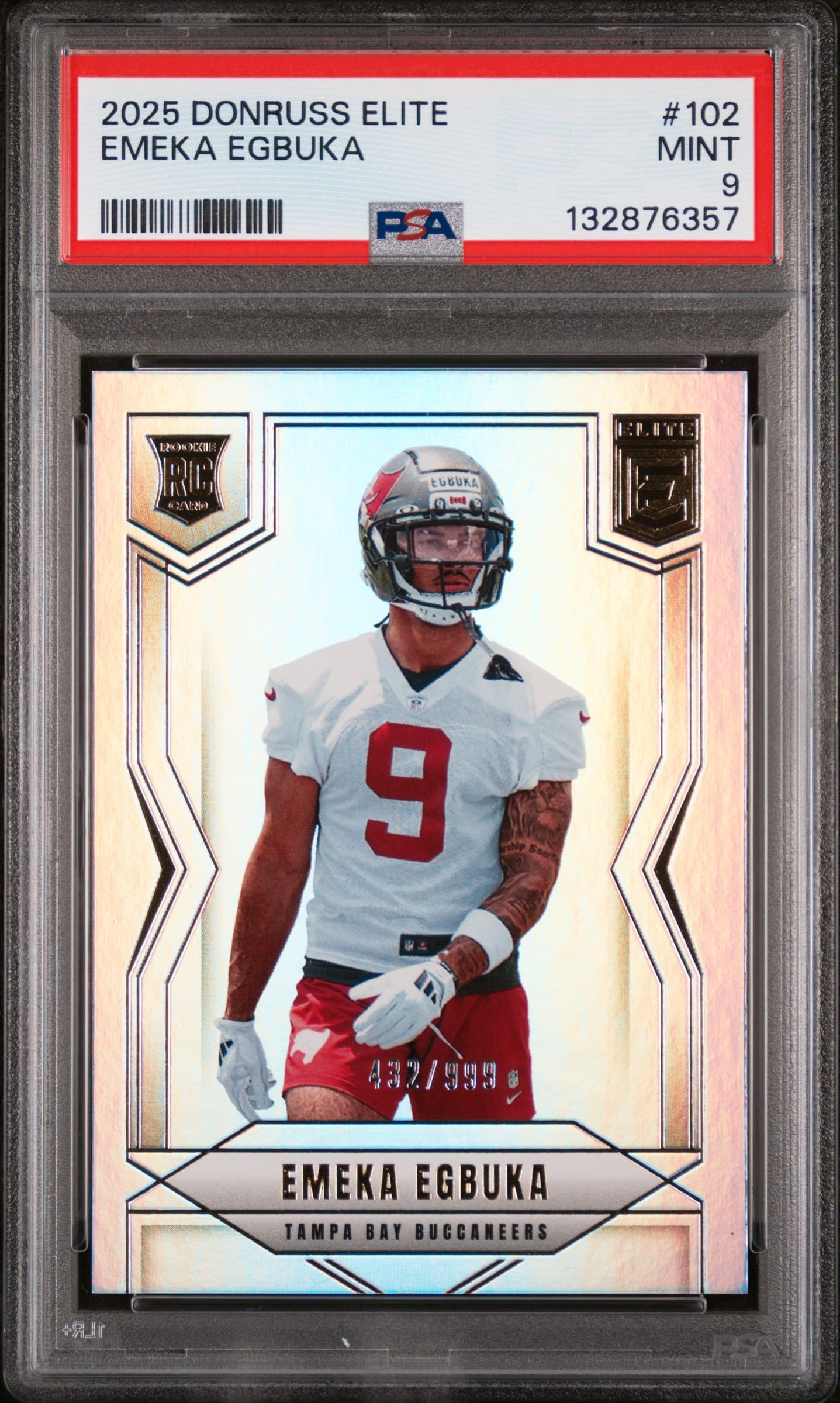 2025 PANINI DONRUSS ELITE EMEKA EGBUKA #102 MINT 9 132876357