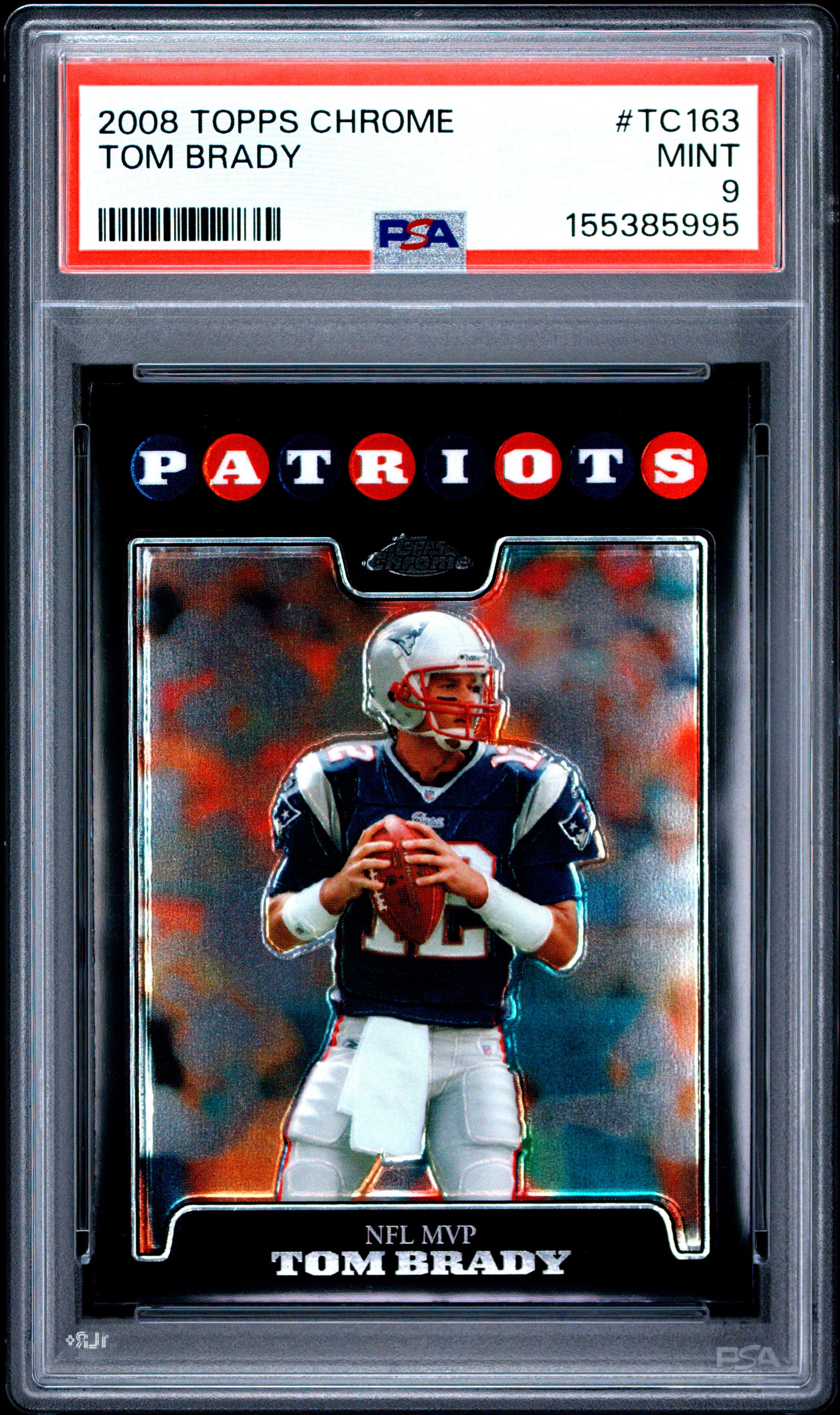 2008 TOPPS CHROME TOM BRADY #TC163 MINT 9 155385995