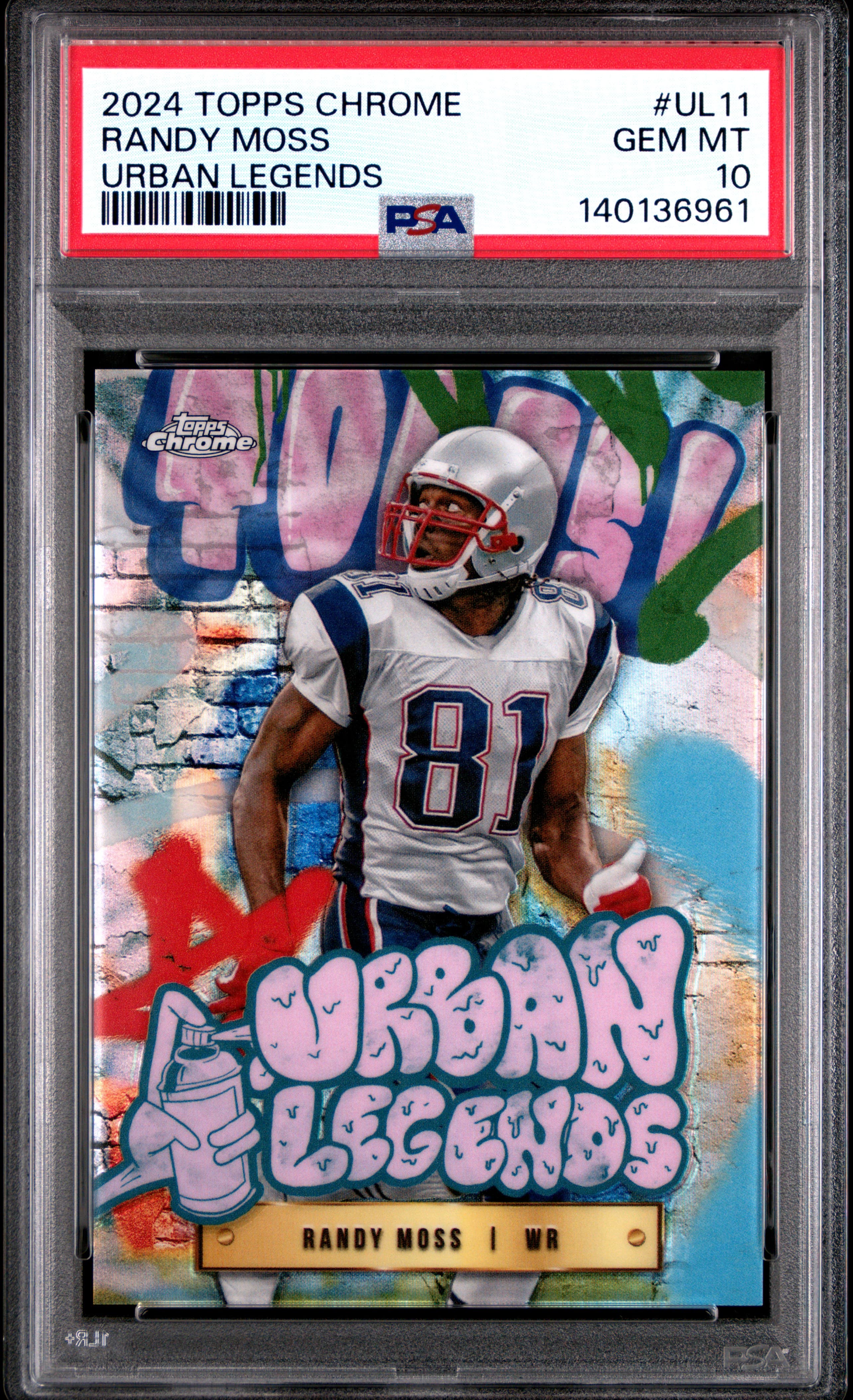 2024 TOPPS CHROME URBAN LEGENDS RANDY MOSS #UL11 GEM MT 10 140136961
