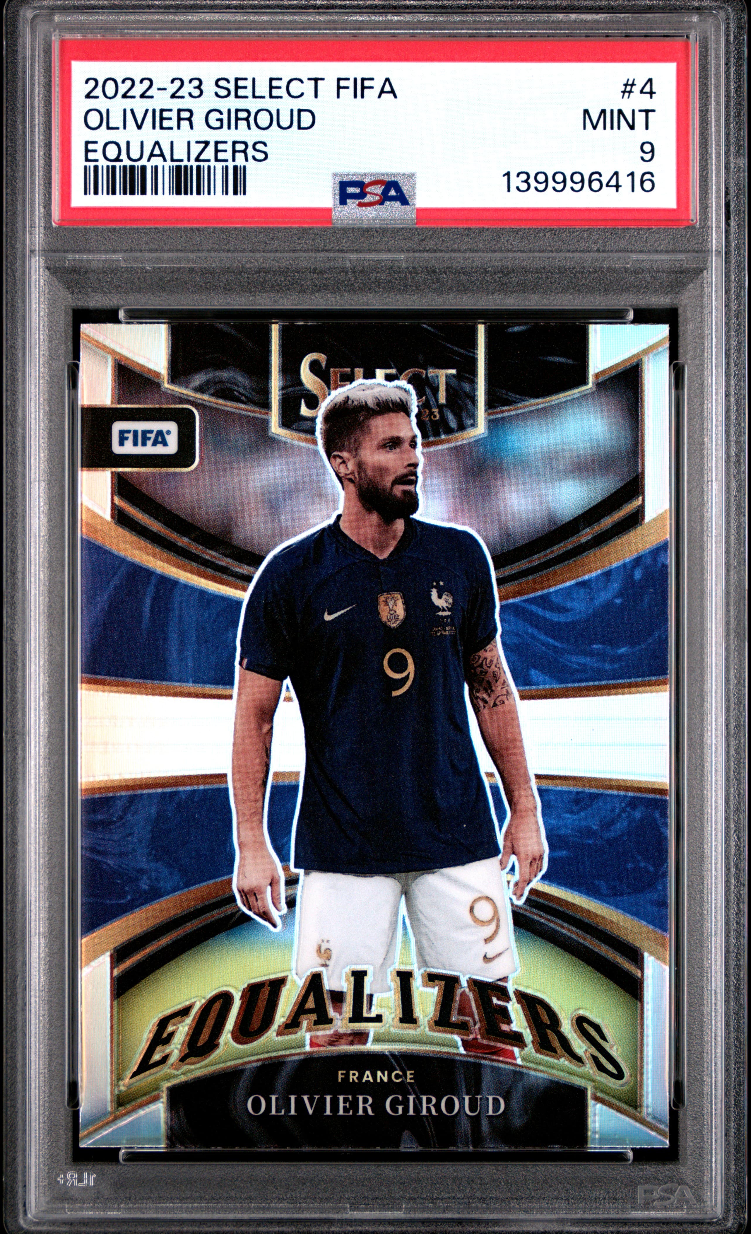 2022 PANINI SELECT FIFA EQUALIZERS OLIVIER GIROUD #4 EQUALIZERS MINT 9 139996416