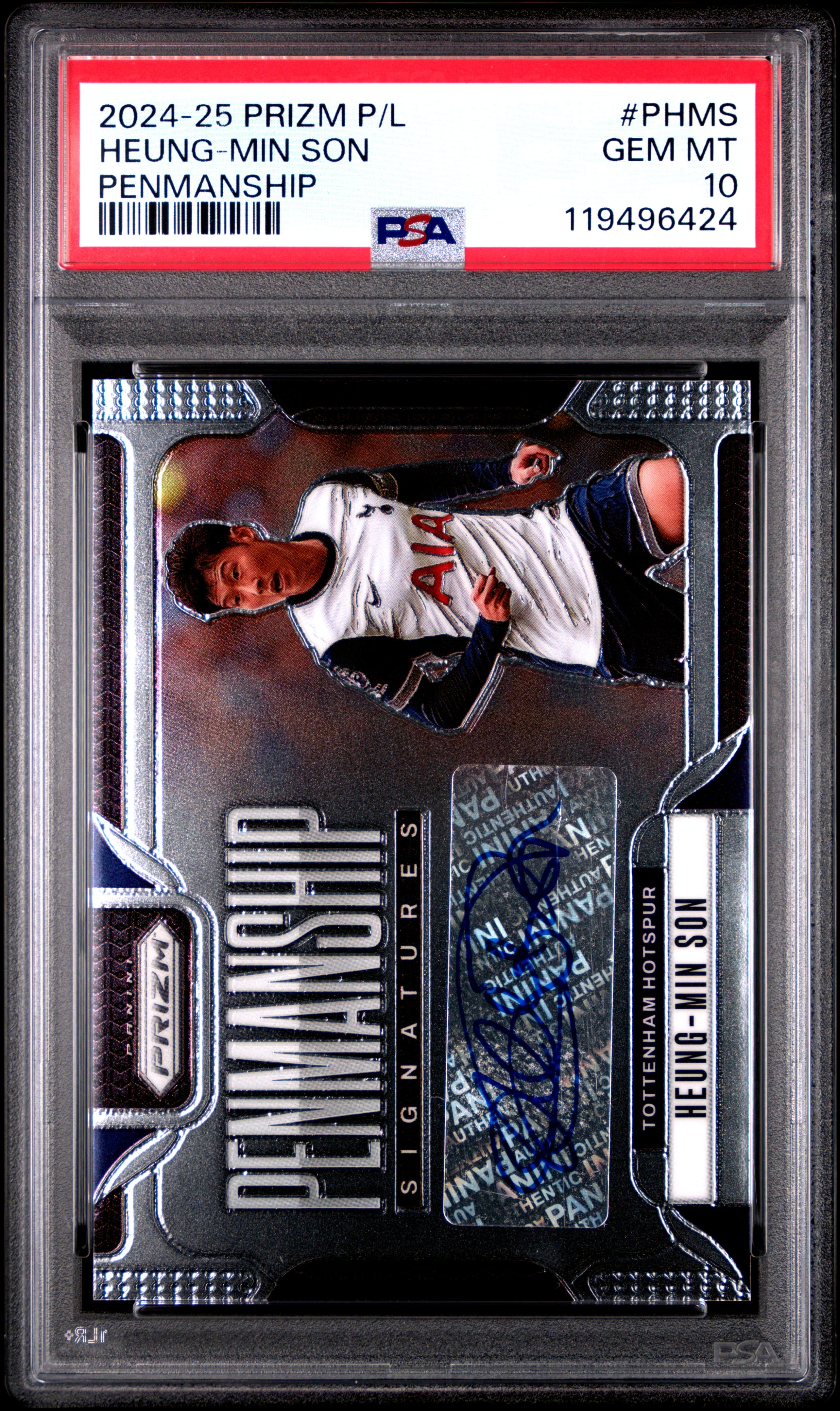2024-25 PANINI PRIZM PREMIER LEAGUE PENMANSHIP HEUNG-MIN SON #PHMS GEM MT 10 119496424