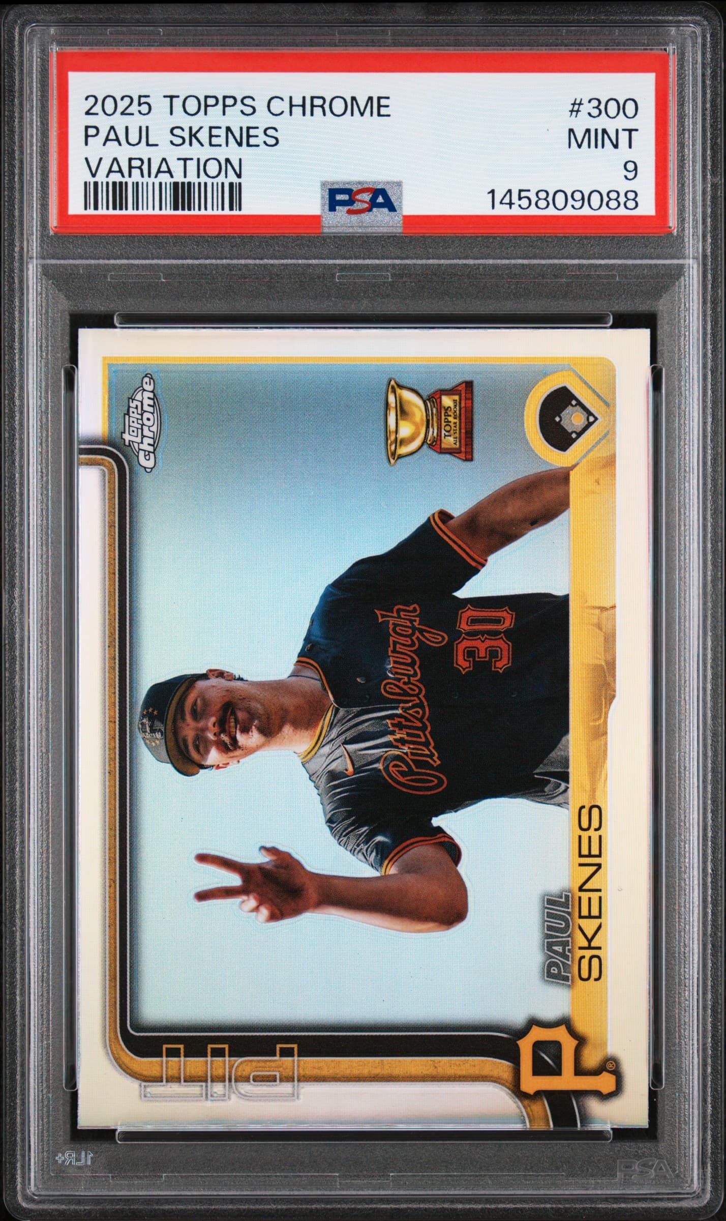 2025 TOPPS CHROME PAUL SKENES #300 VARIATION MINT 9 145809088