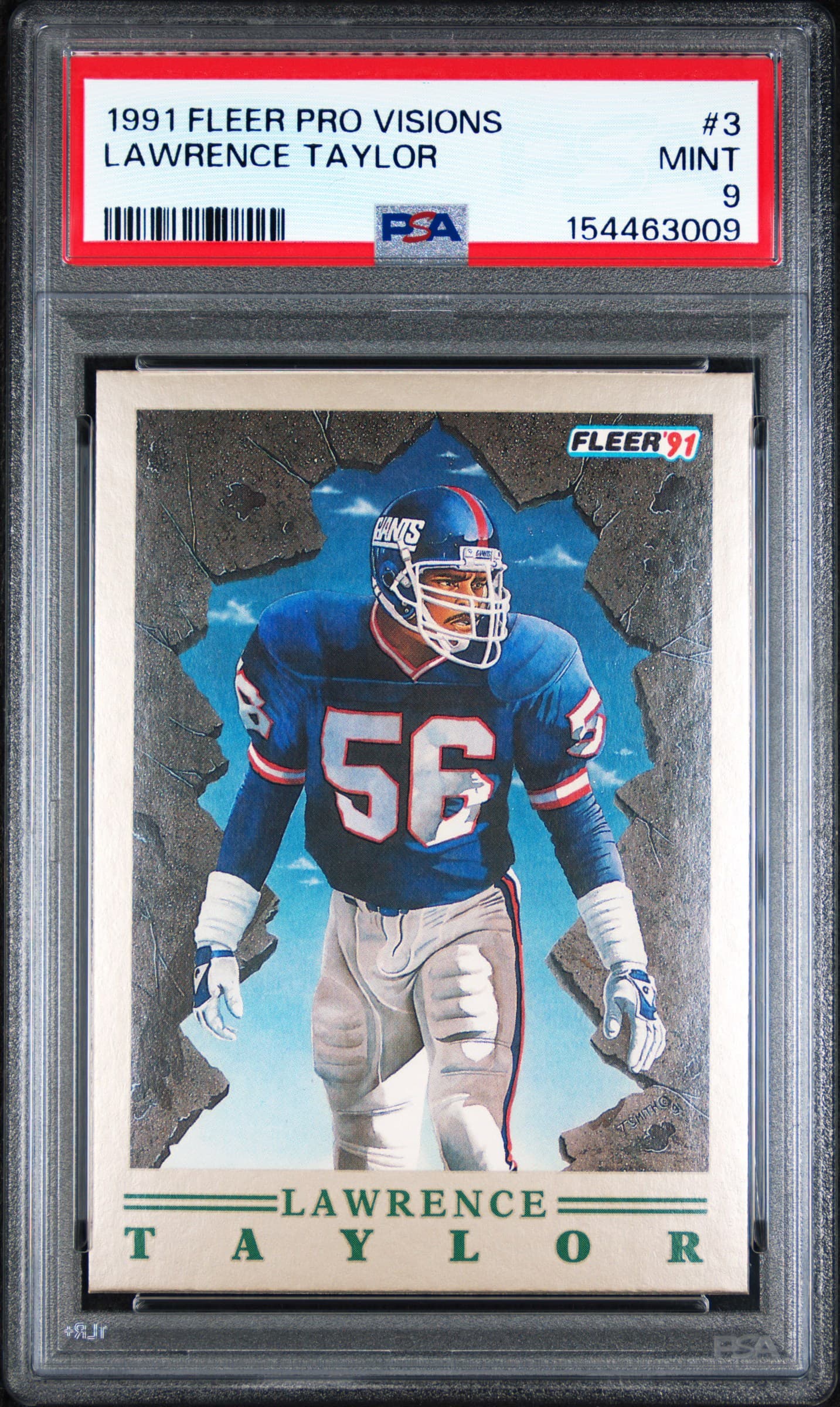 1991 FLEER PRO-VISIONS LAWRENCE TAYLOR #3 MINT 9 154463009