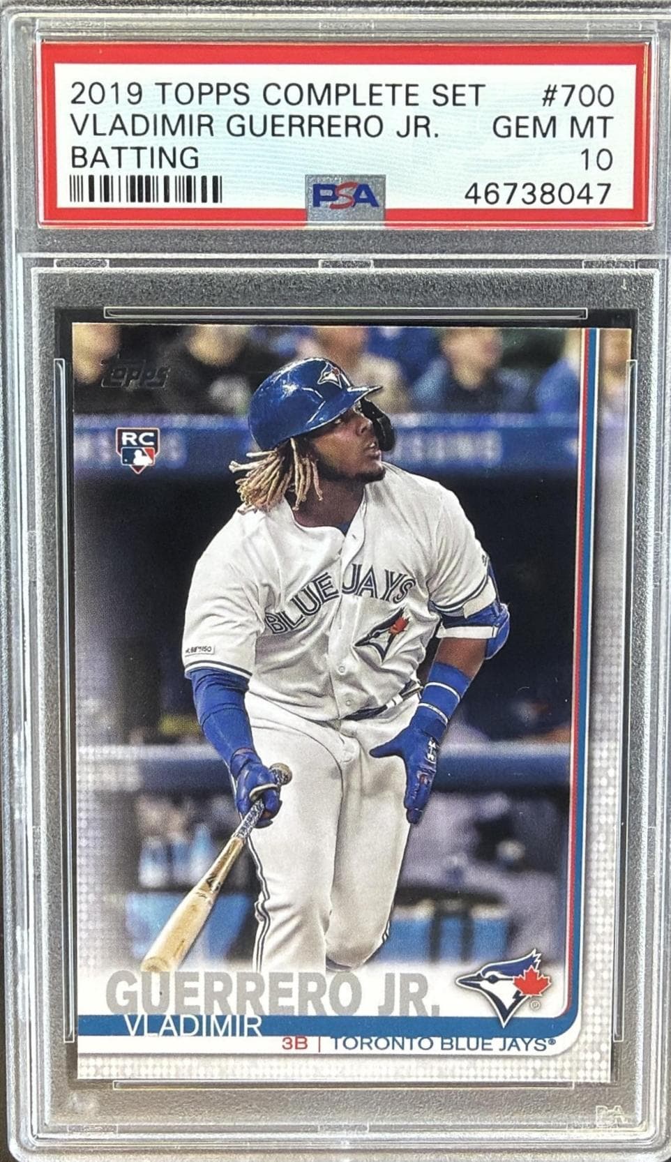 2019 TOPPS COMPLETE SET VLADIMIR GUERRERO JR. #700 BATTING GEM MT 10 46738047