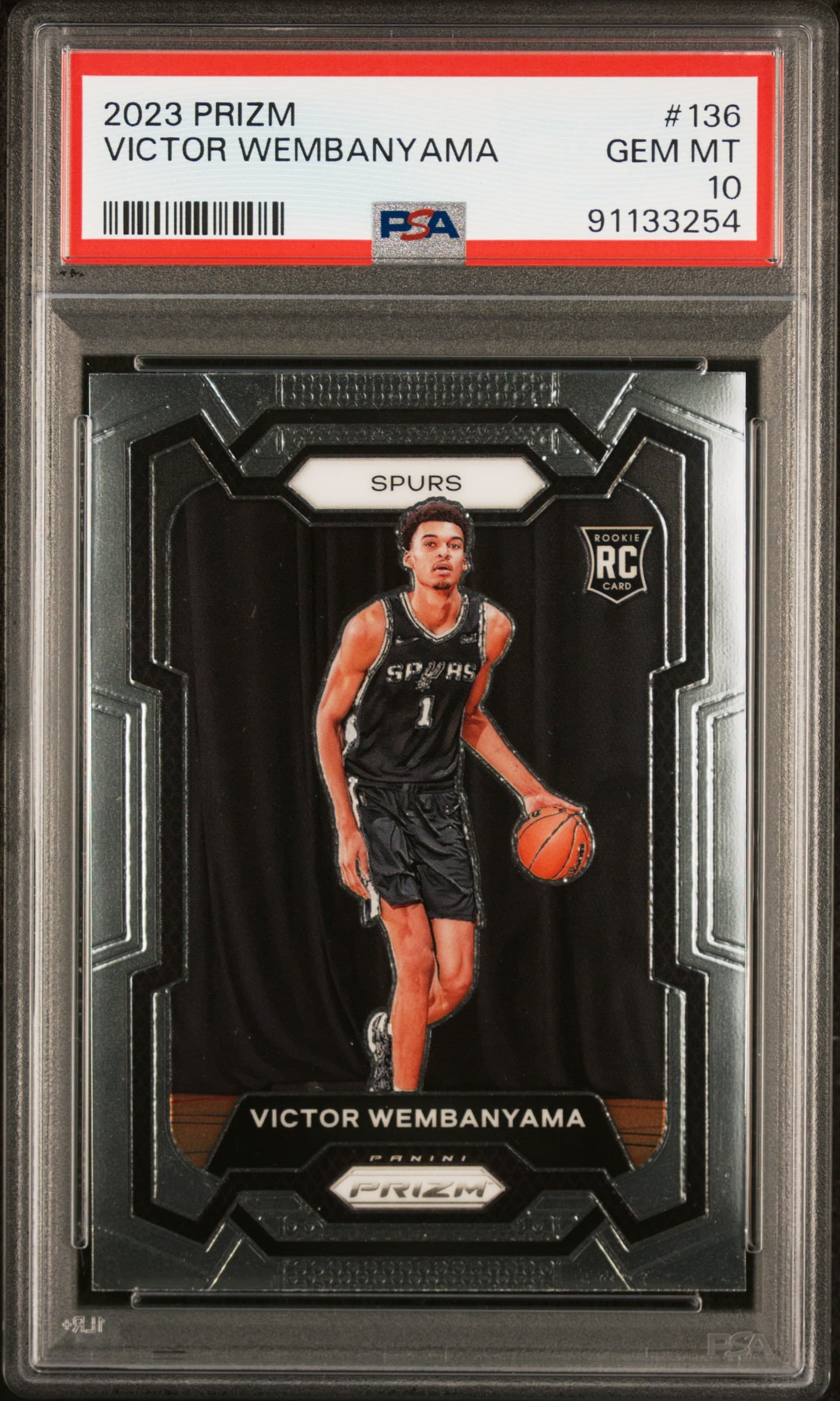 2023 PANINI PRIZM VICTOR WEMBANYAMA #136 GEM MT 10 91133254