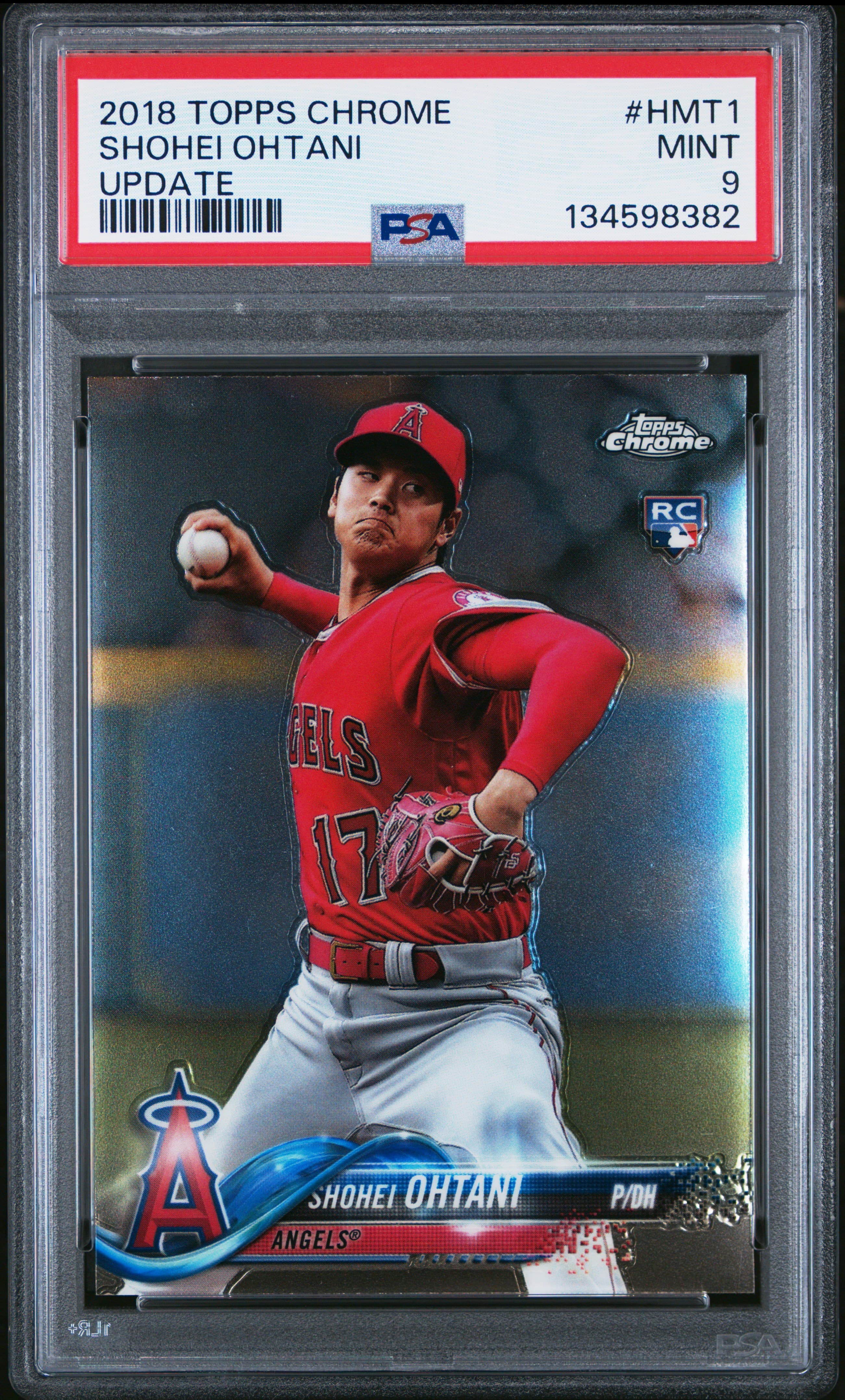 2018 TOPPS CHROME UPDATE SHOHEI OHTANI #HMT1 UPDATE MINT 9 134598382