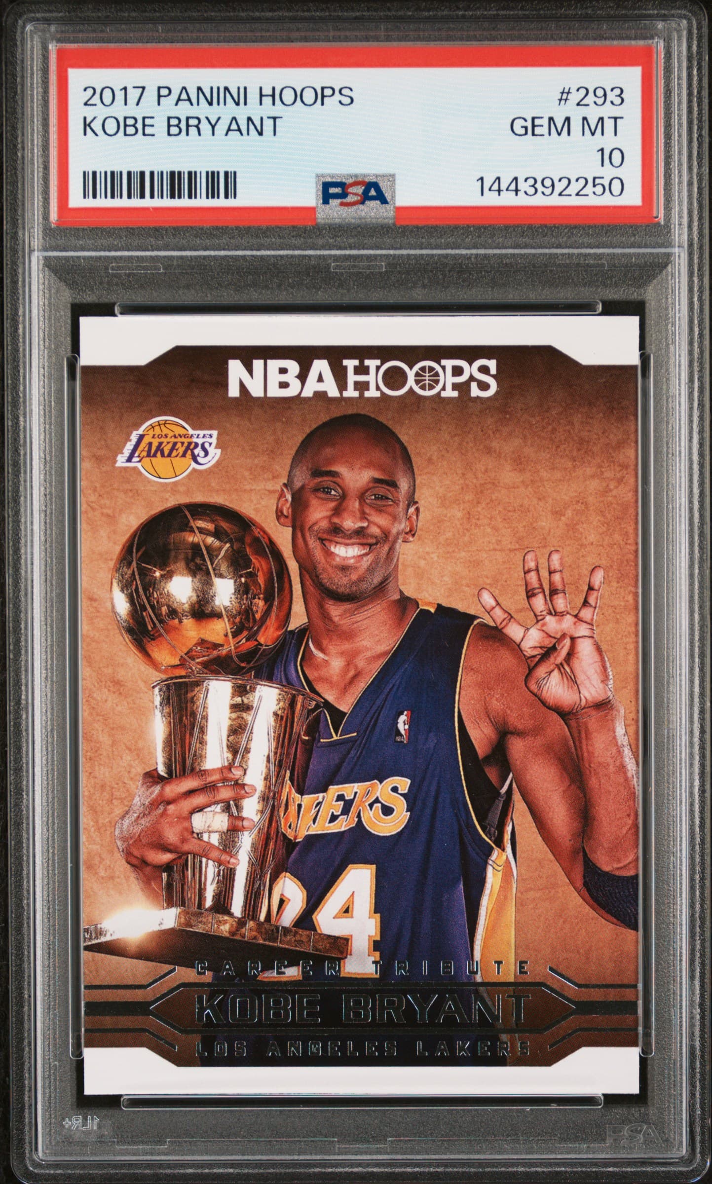 2017 PANINI HOOPS KOBE BRYANT #293 GEM MT 10 144392250