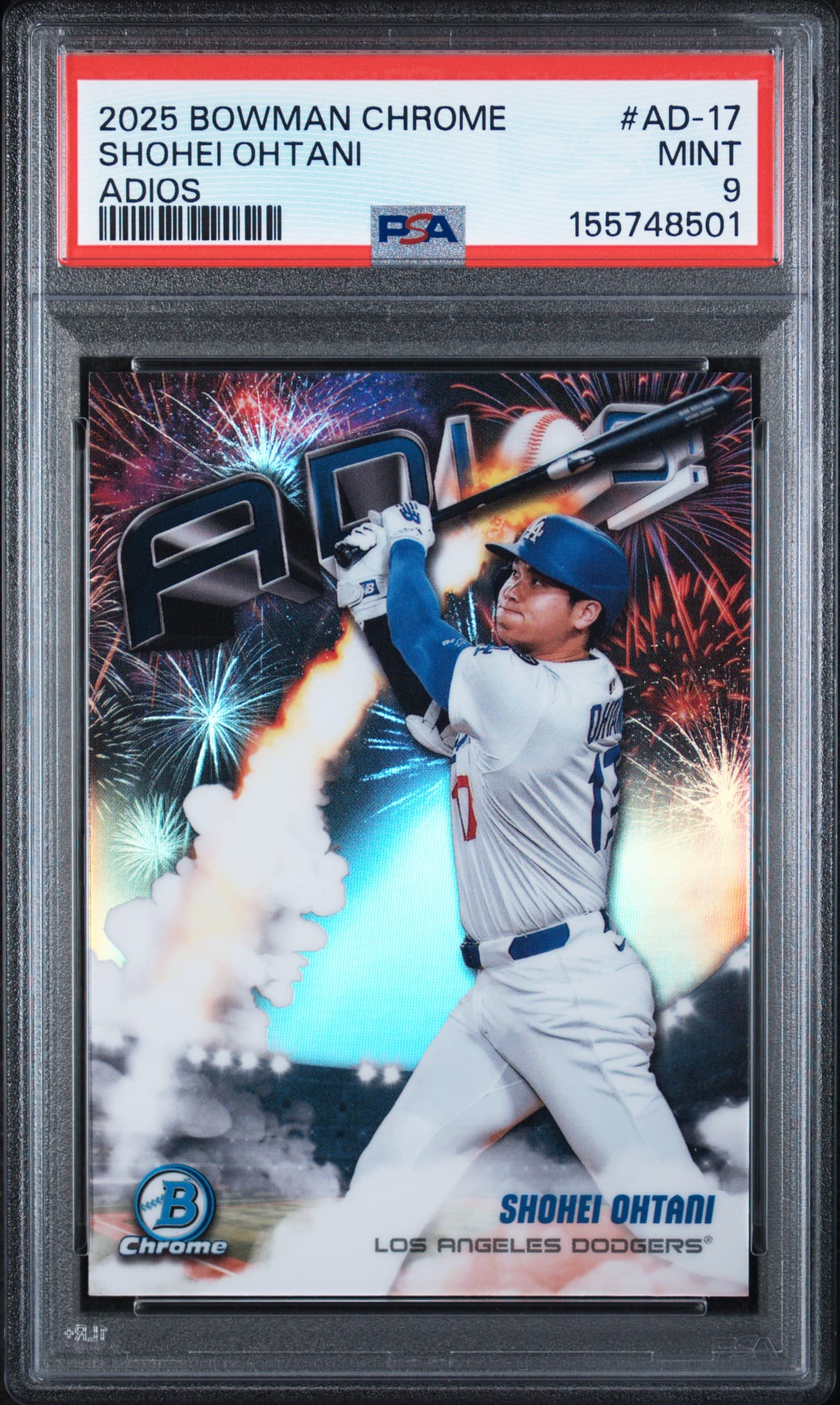 2025 BOWMAN CHROME ADIOS SHOHEI OHTANI #AD-17 MINT 9 155748501