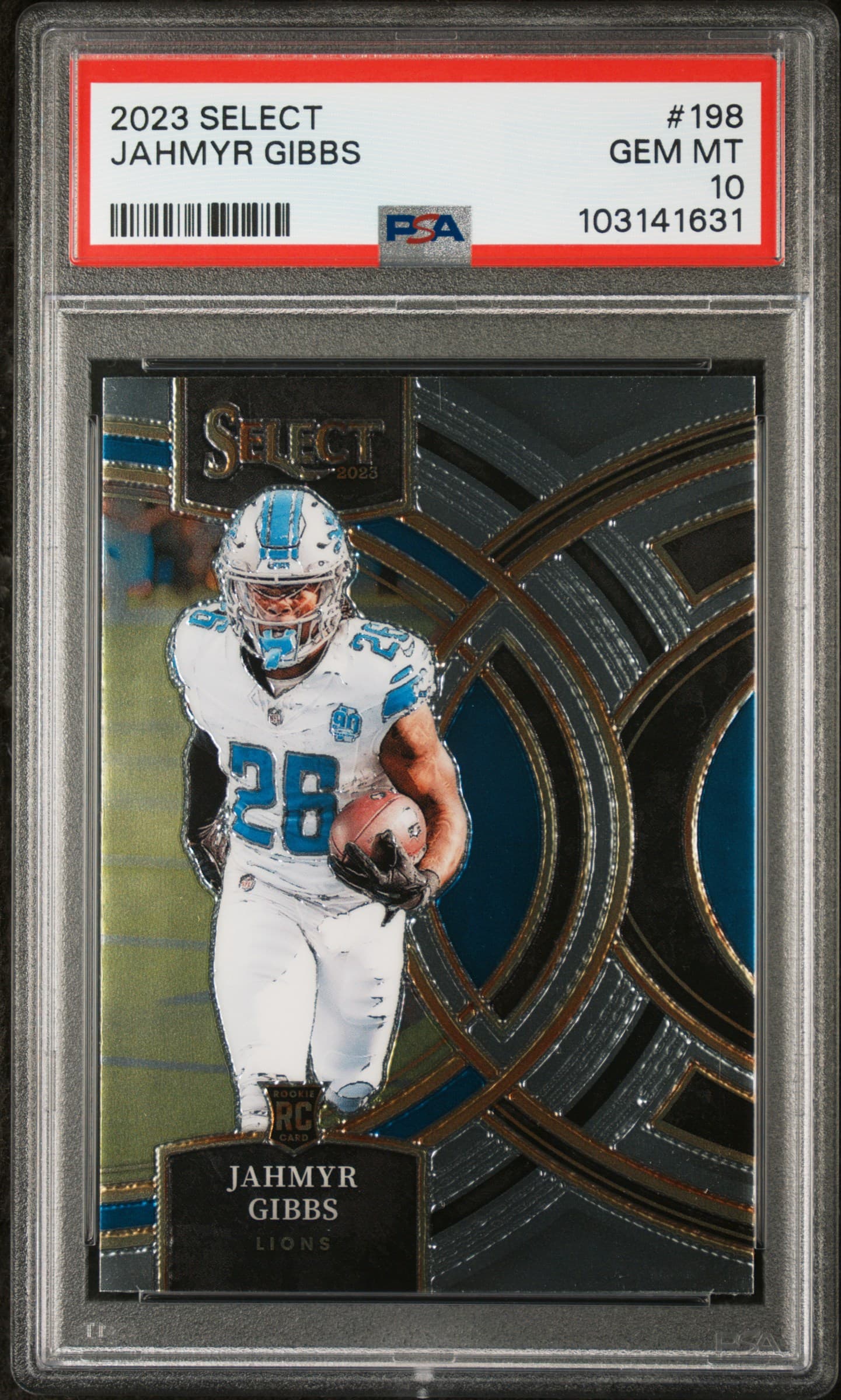 2023 PANINI SELECT JAHMYR GIBBS #198 GEM MT 10 103141631