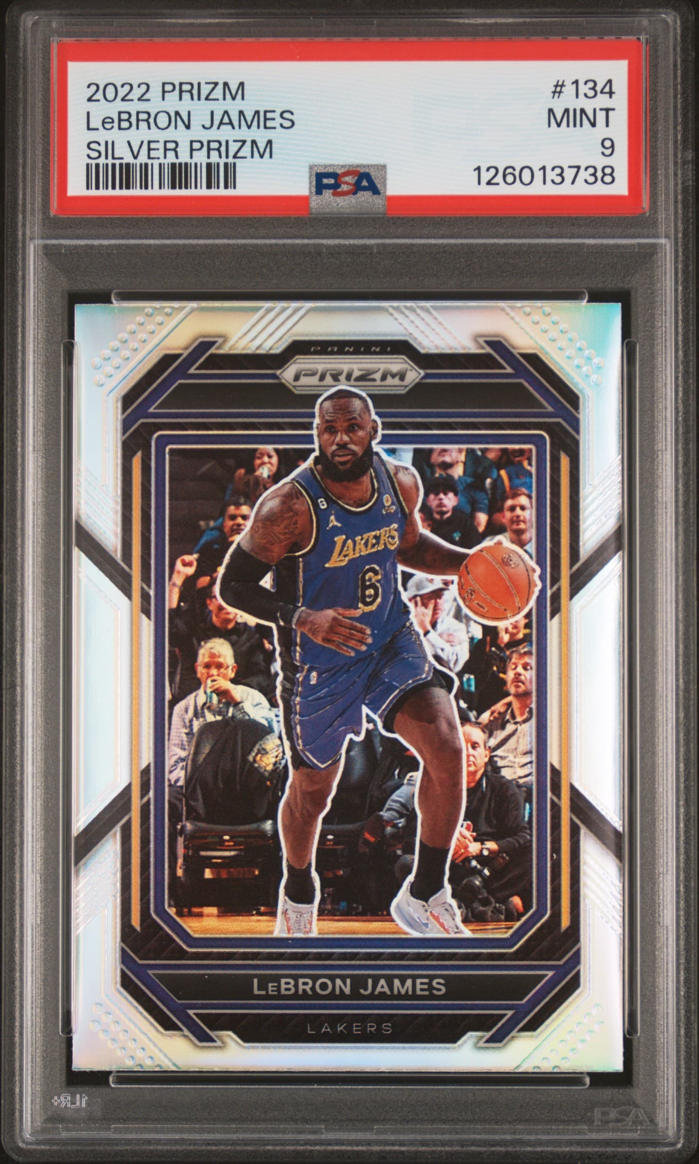 2022 PANINI PRIZM LeBRON JAMES #134 SILVER PRIZM MINT 9 126013738
