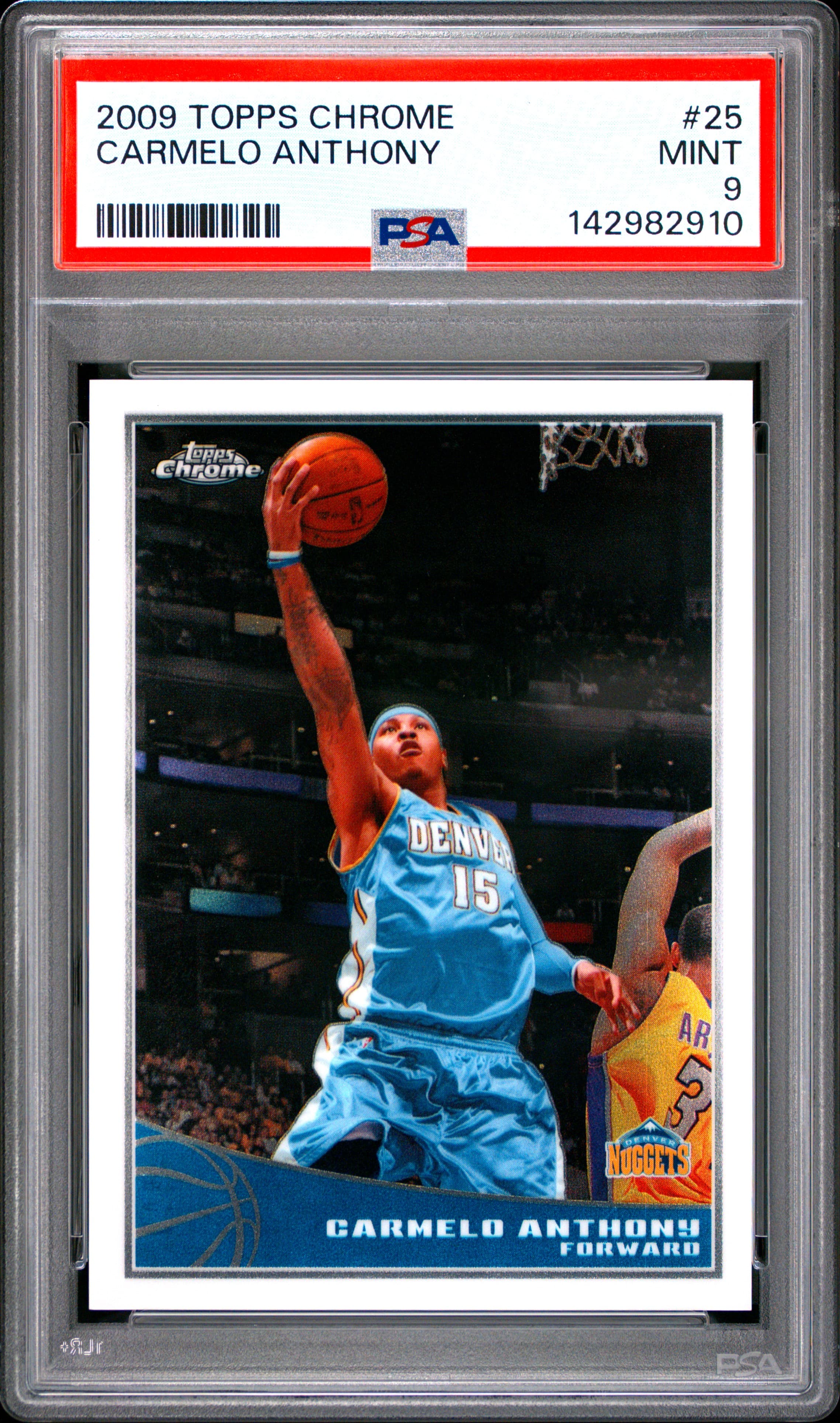 2009 TOPPS CHROME CARMELO ANTHONY #25 MINT 9 142982910