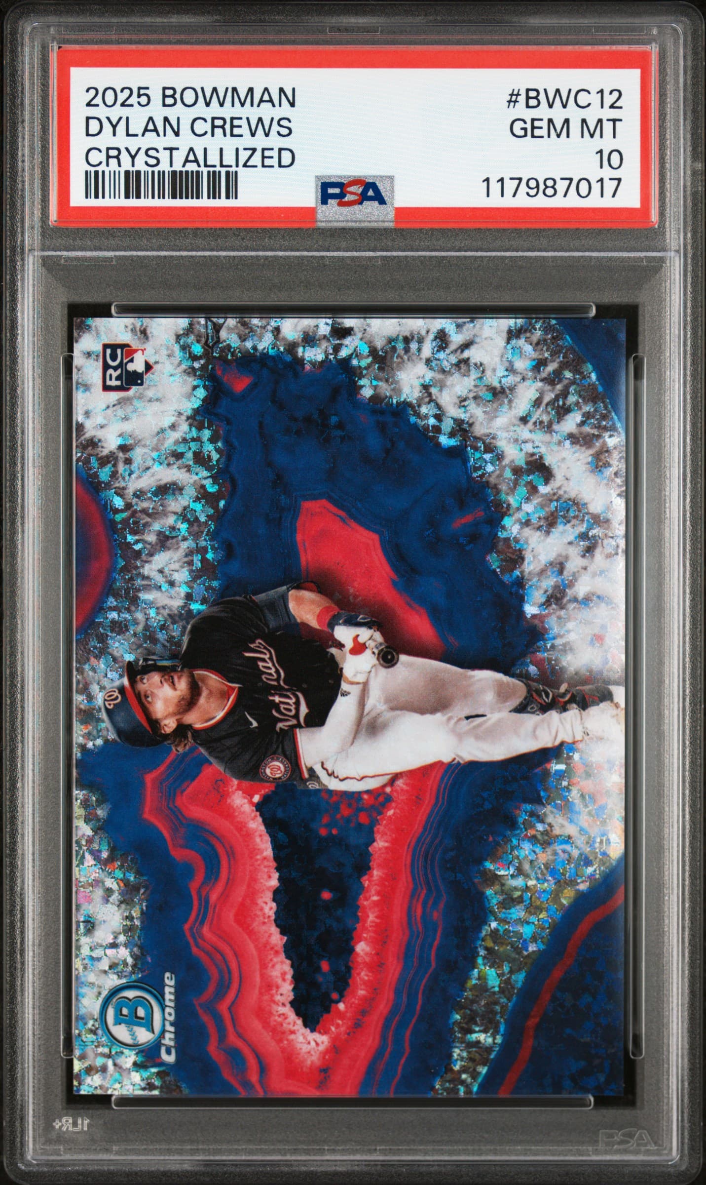 2025 BOWMAN CRYSTALLIZED DYLAN CREWS #BWC12 GEM MT 10 117987017